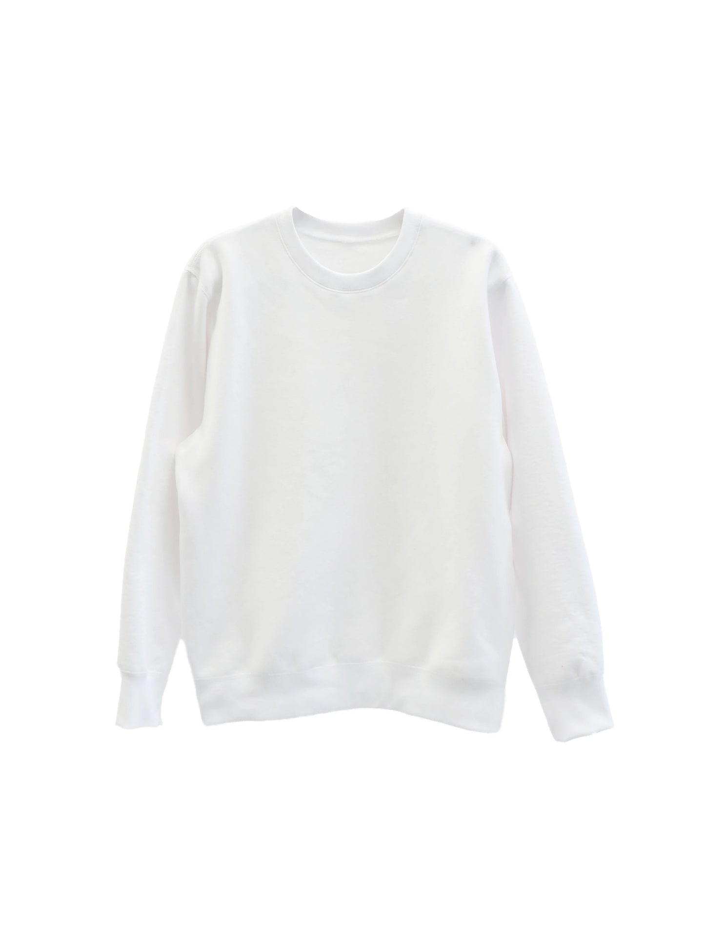 Main Crewneck Sweater - White Heavy Fleece