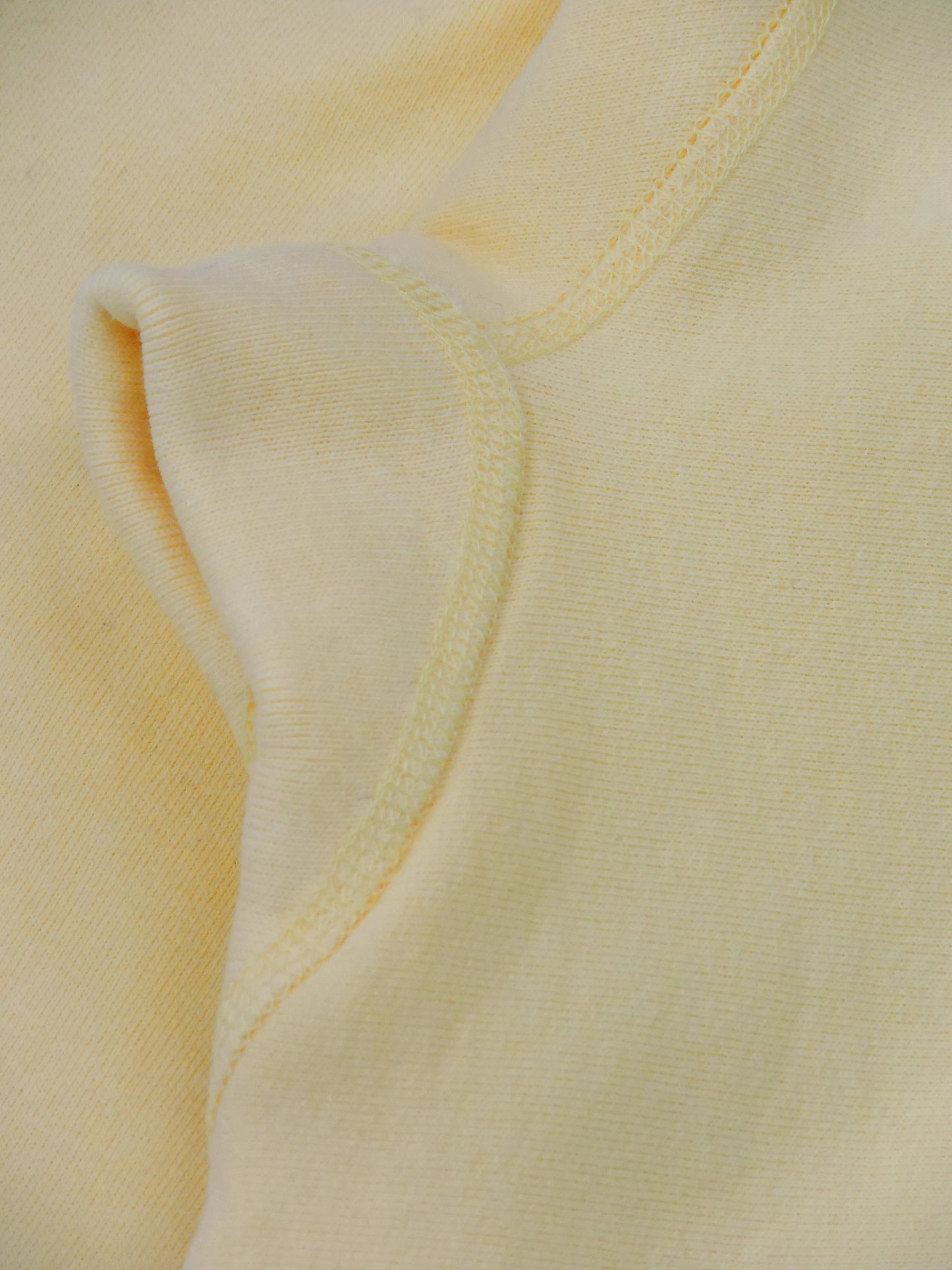 Close up of seams around shoulders