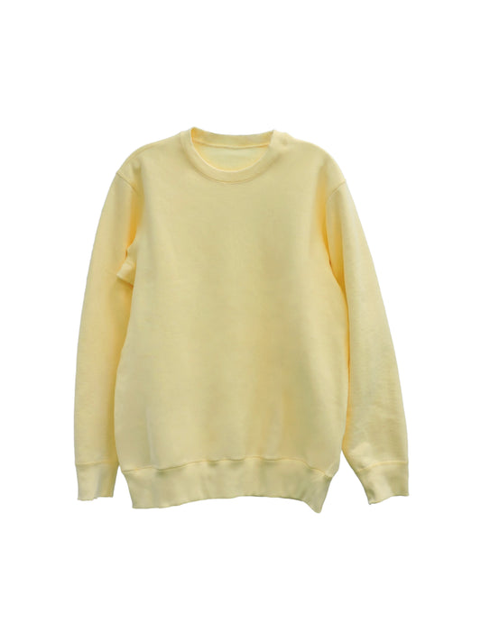 Front of Daffodil Yellow Fleece Showing Dense Fabric