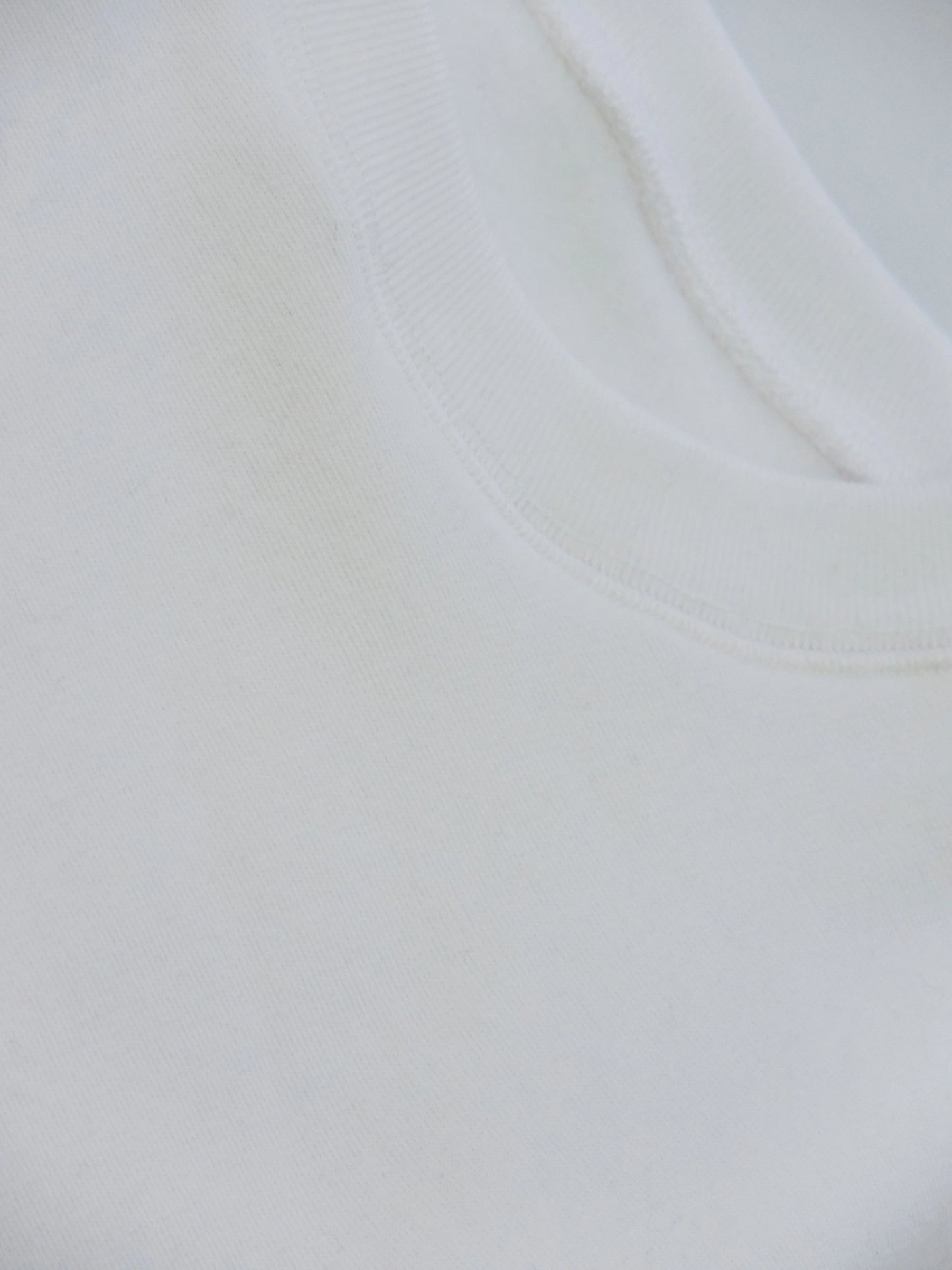 Main Crewneck Sweater - White Heavy Fleece