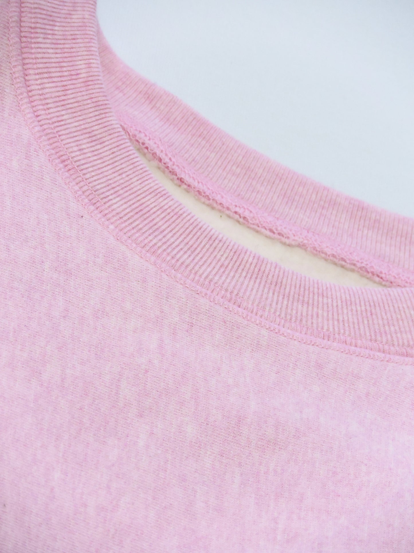 Closeup of the crewneck