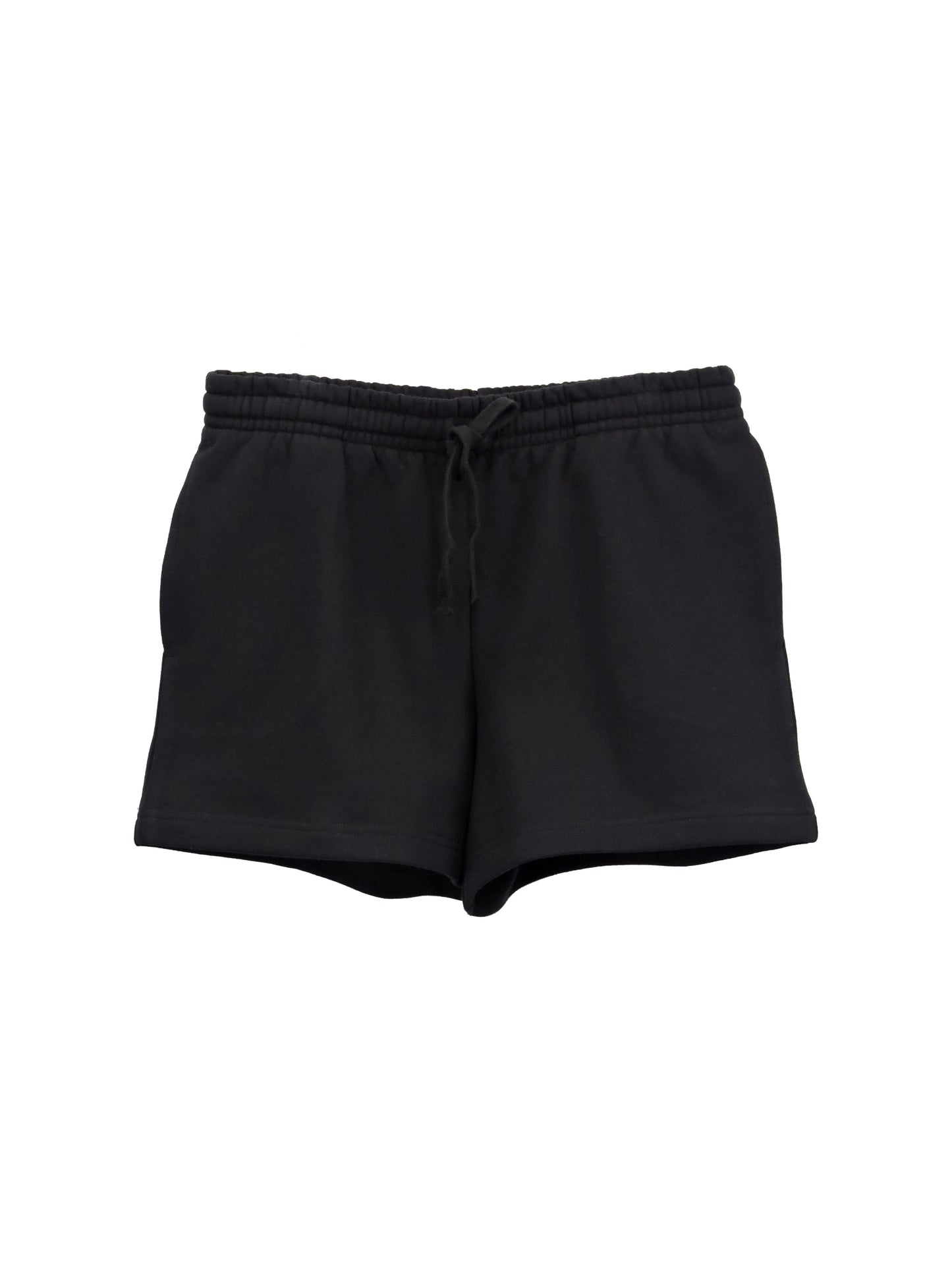 Black mini-short with blended black drawstrings