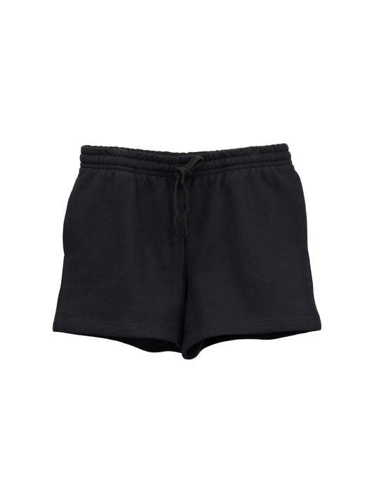 Black mini-short with blended black drawstrings