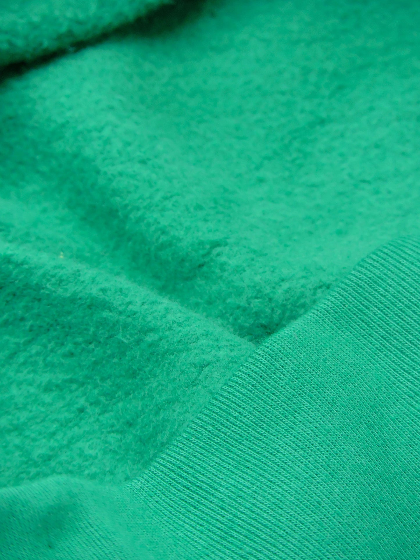 Close up of plushy fleece interior