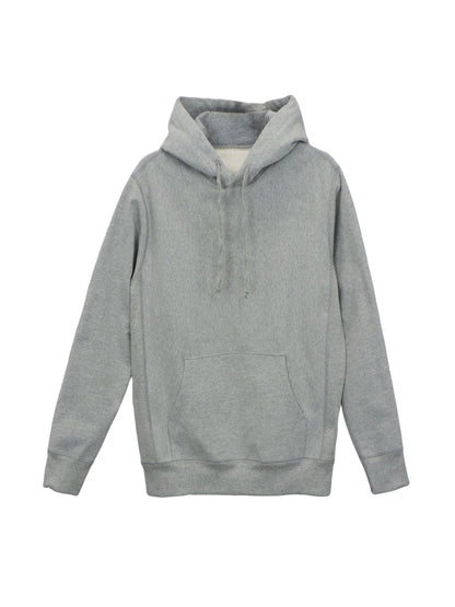 Heather Grey French Terry Hoodie with Long Drawstrings and Kangeroo Pouch