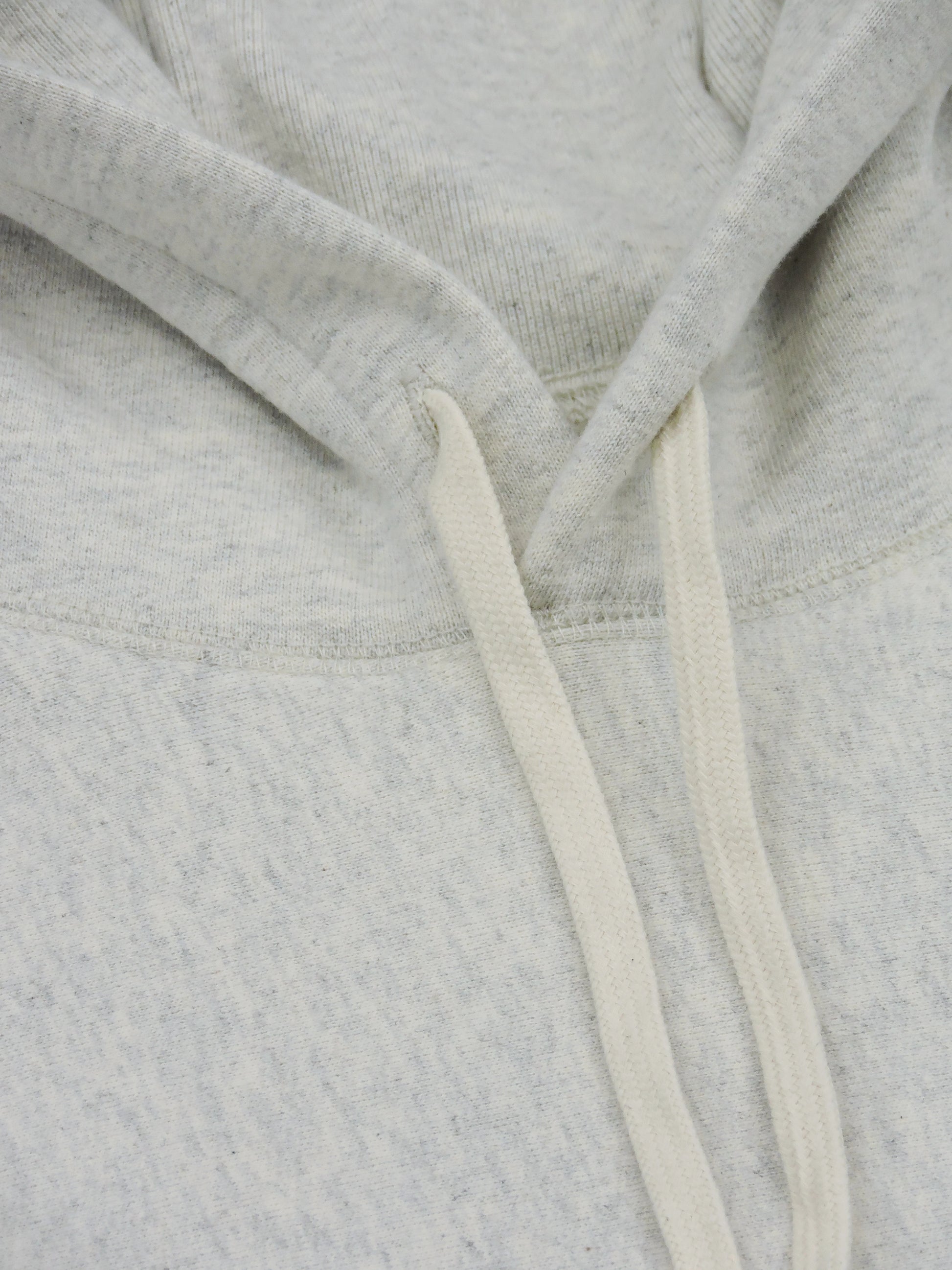 Close up of drawstrings and hood opening