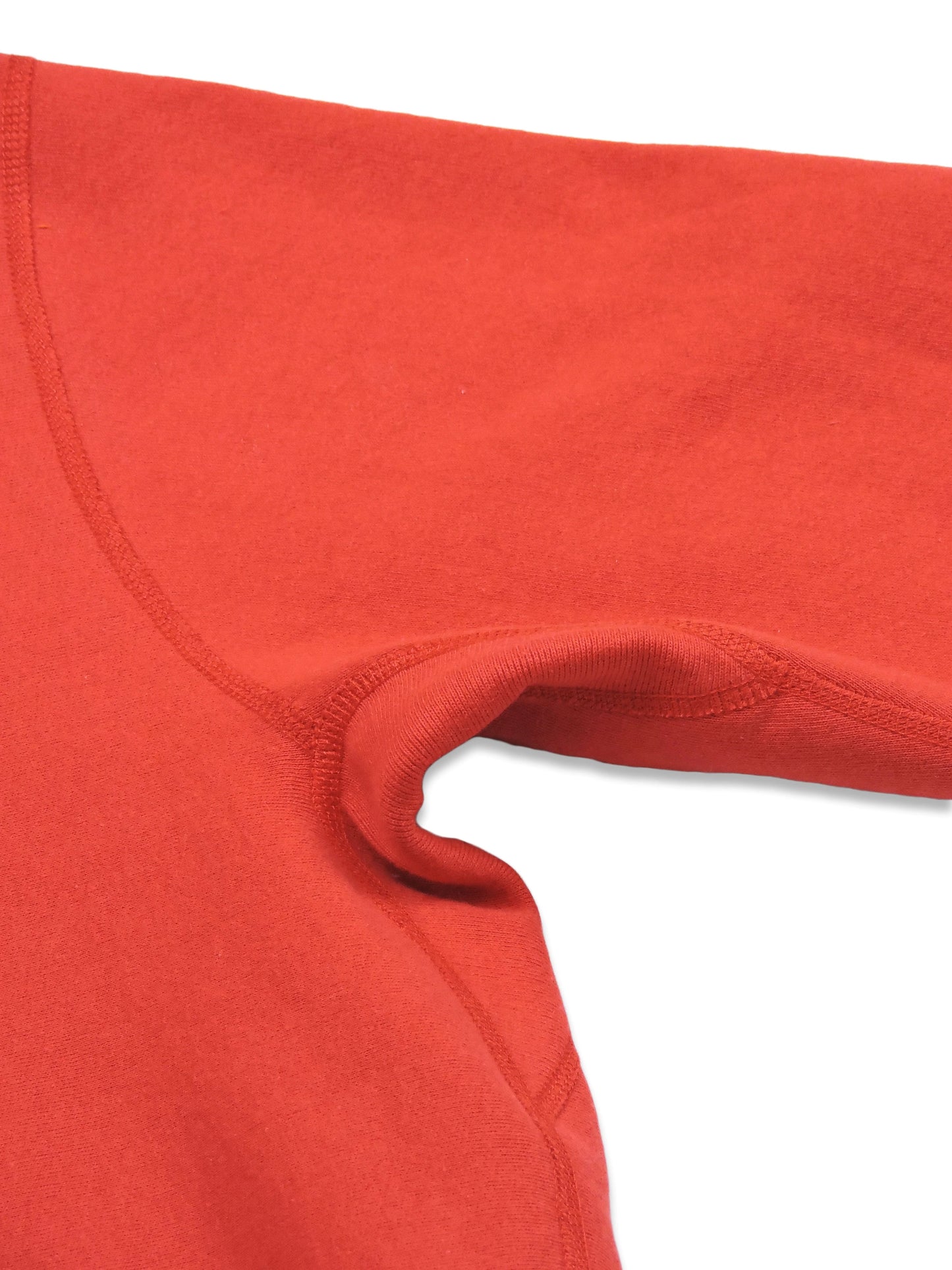 Knitted Seams around armpit and shoulder of sweater, ensuring comfortable fit