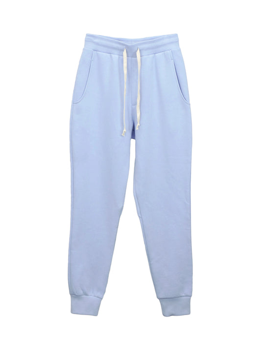 Fleece joggers in Airy-Blue