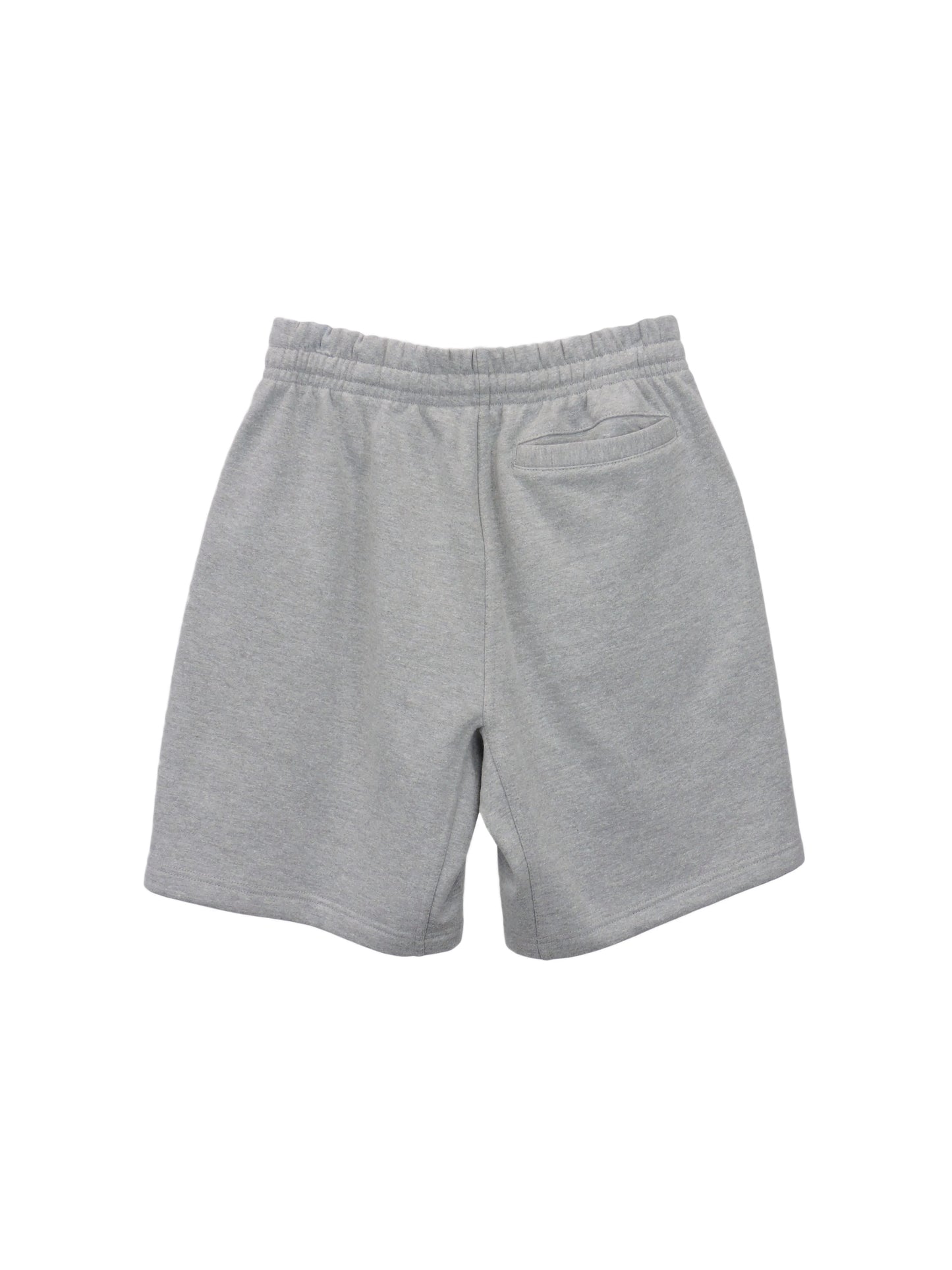 Back of street shorts featuring a single back pocket