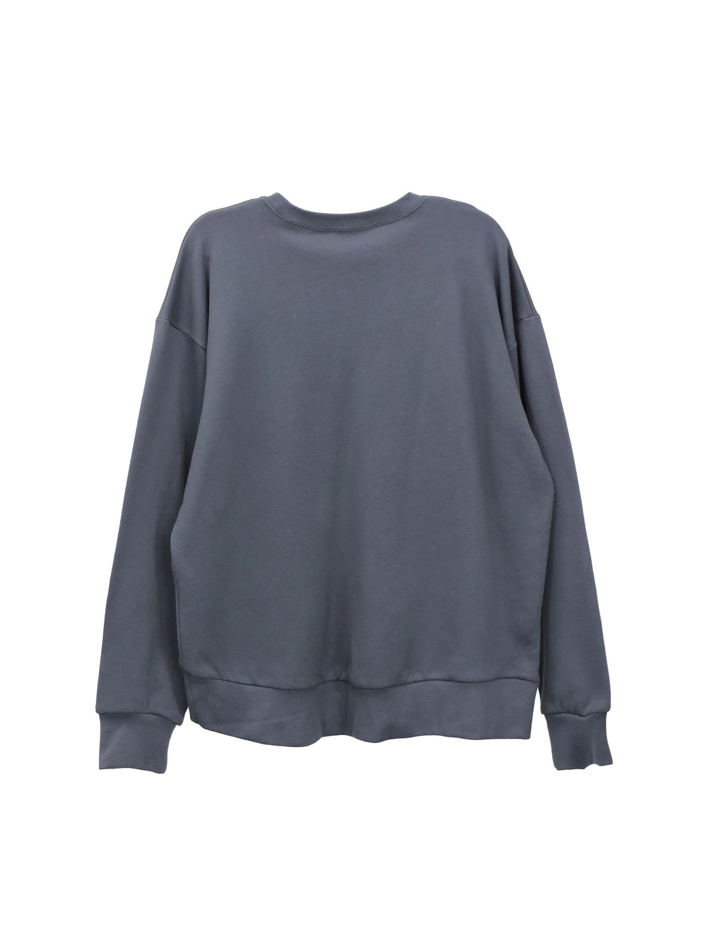 Back of French Terry Crewneck in Grey