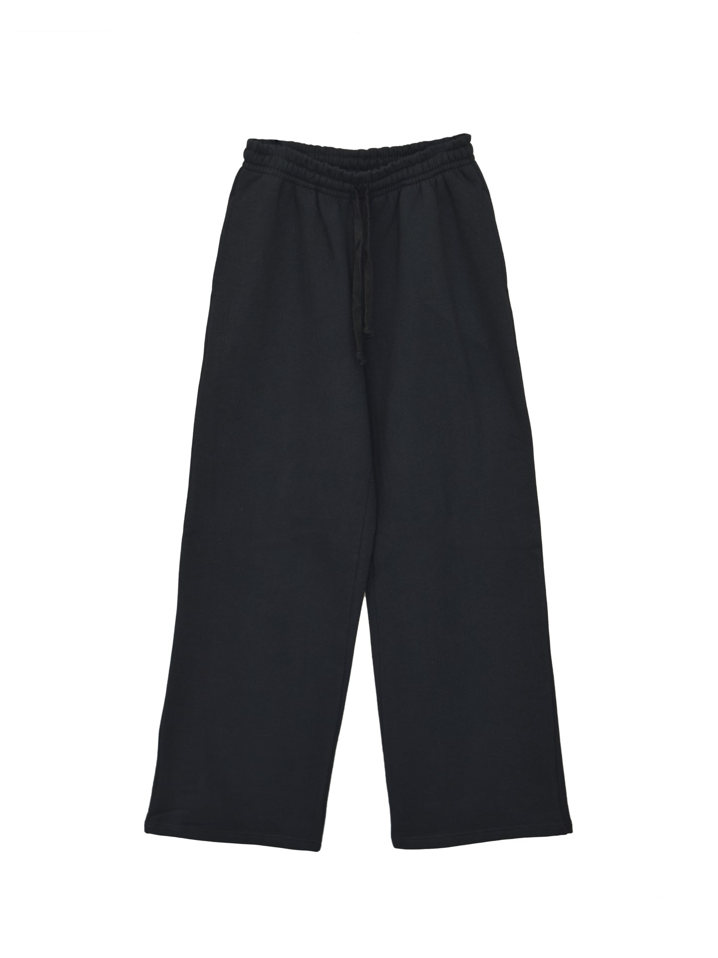 Park Straight Leg Sweatpants - Black Heavy Fleece