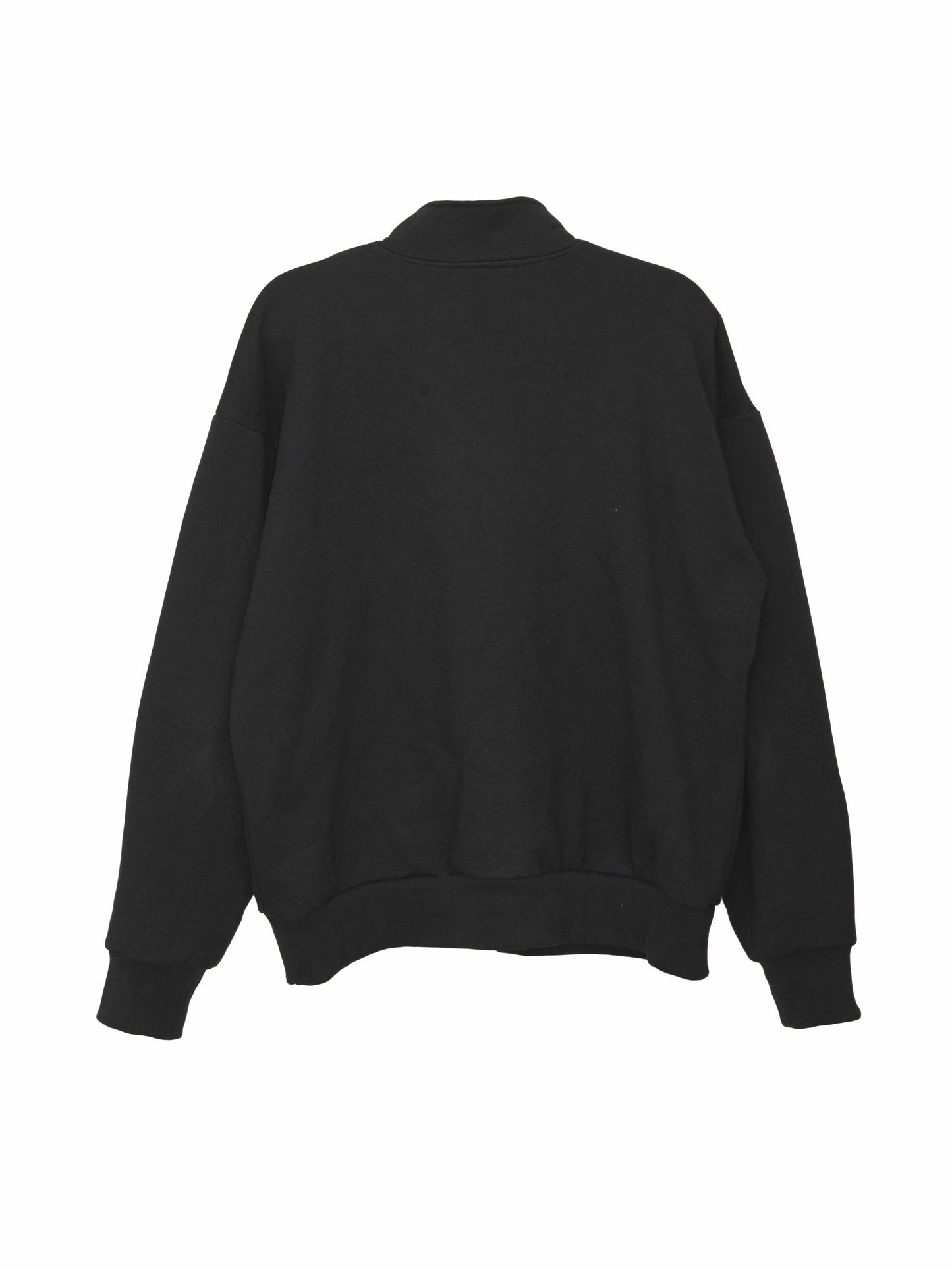 Park Quarter Zip Sweater - Black Heavy Fleece