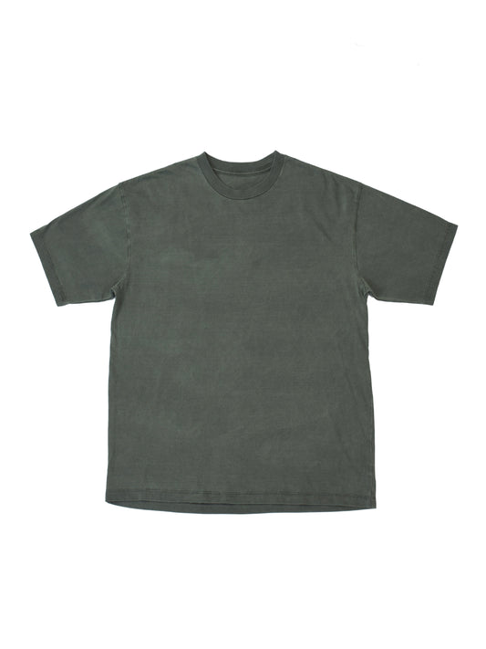Drop Shoulder T-shirt - Sage Midweight Cotton (Pigment)