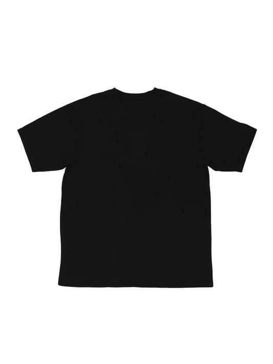 Drop Shoulder T-shirt - Black Heavy Cotton