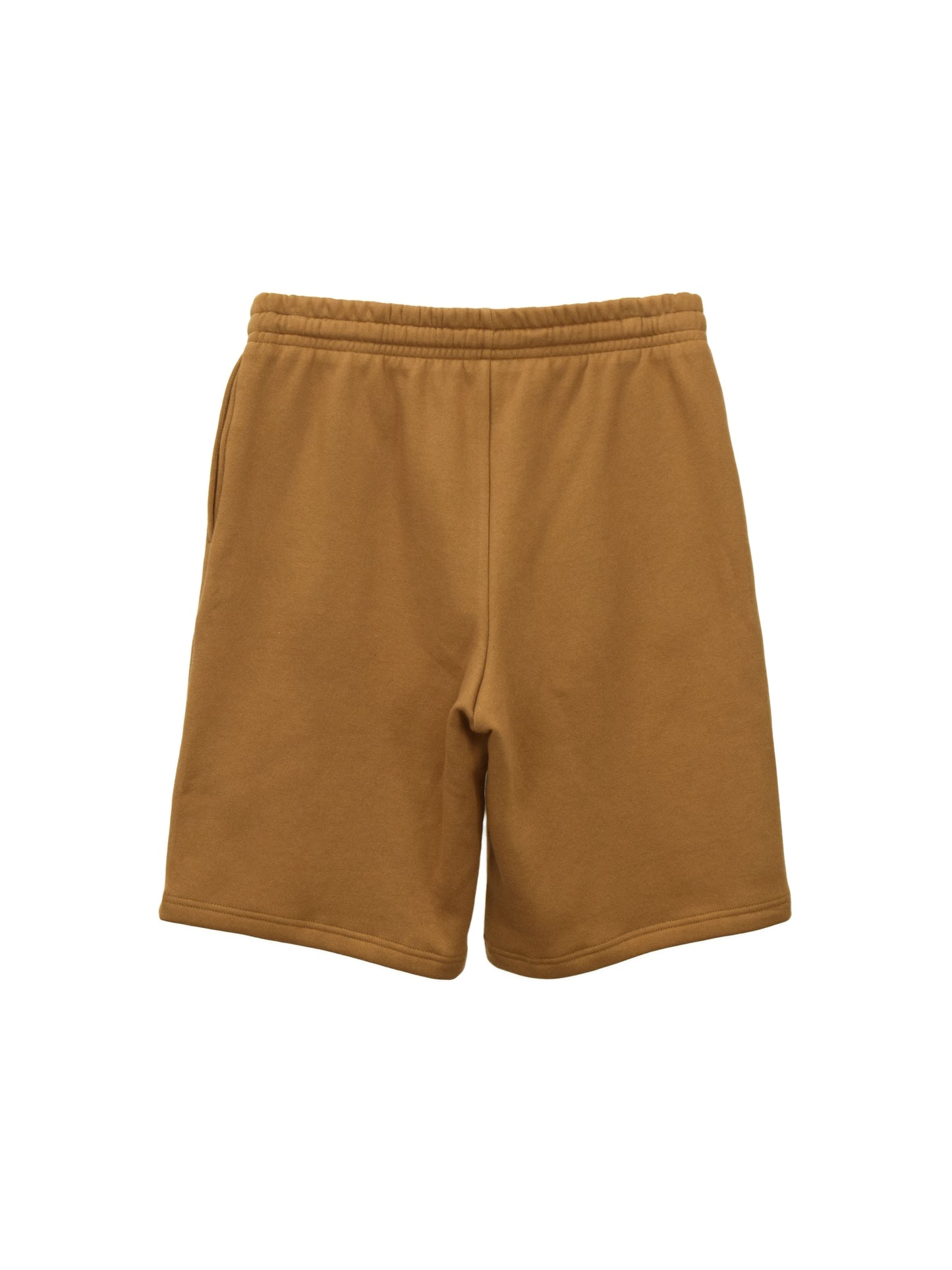 Back of Groundhog Brown Fleece Shorts