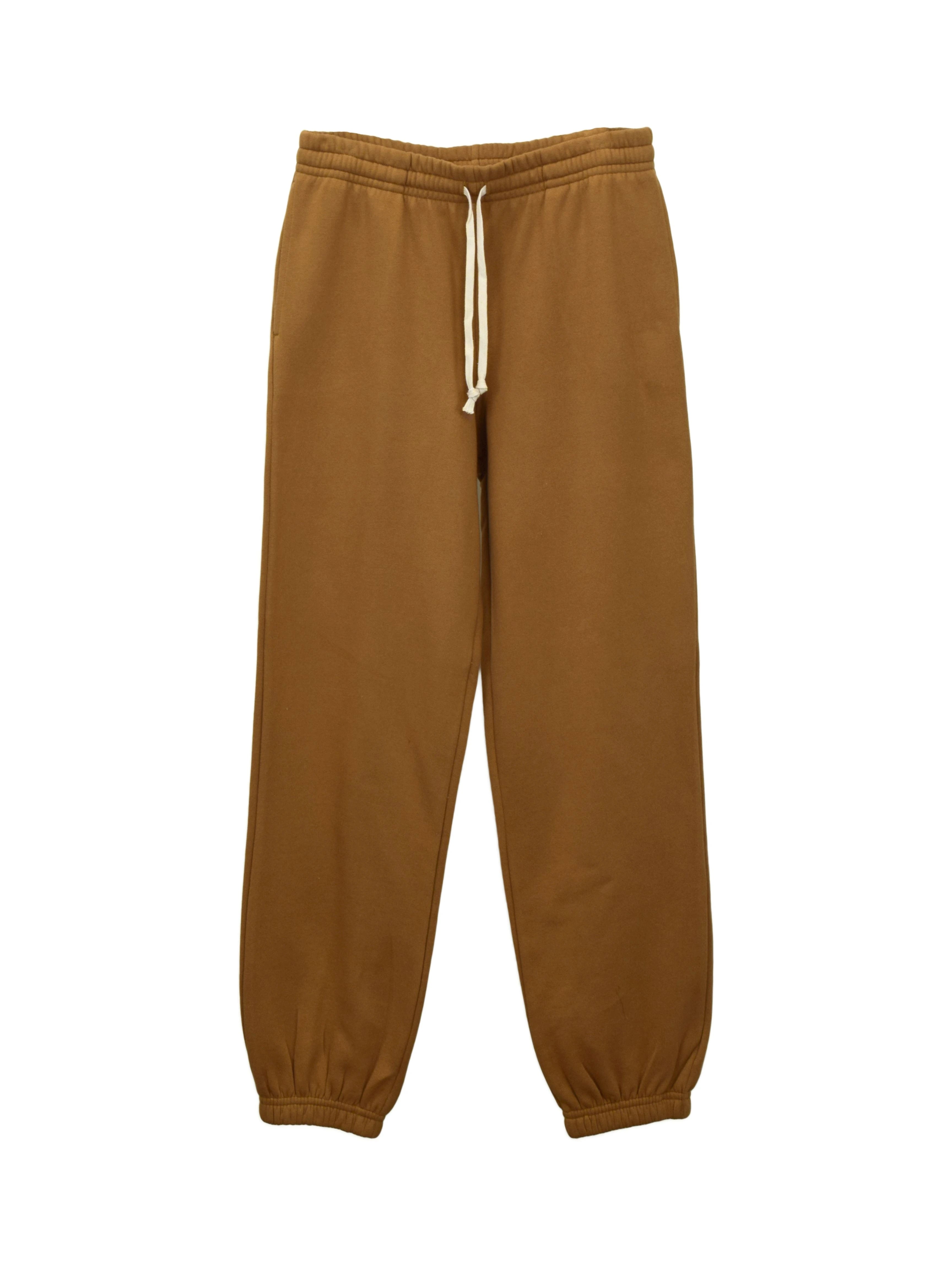 Blank Sweatpants Premium Groundhog Brown Fleece Gabe Clothing