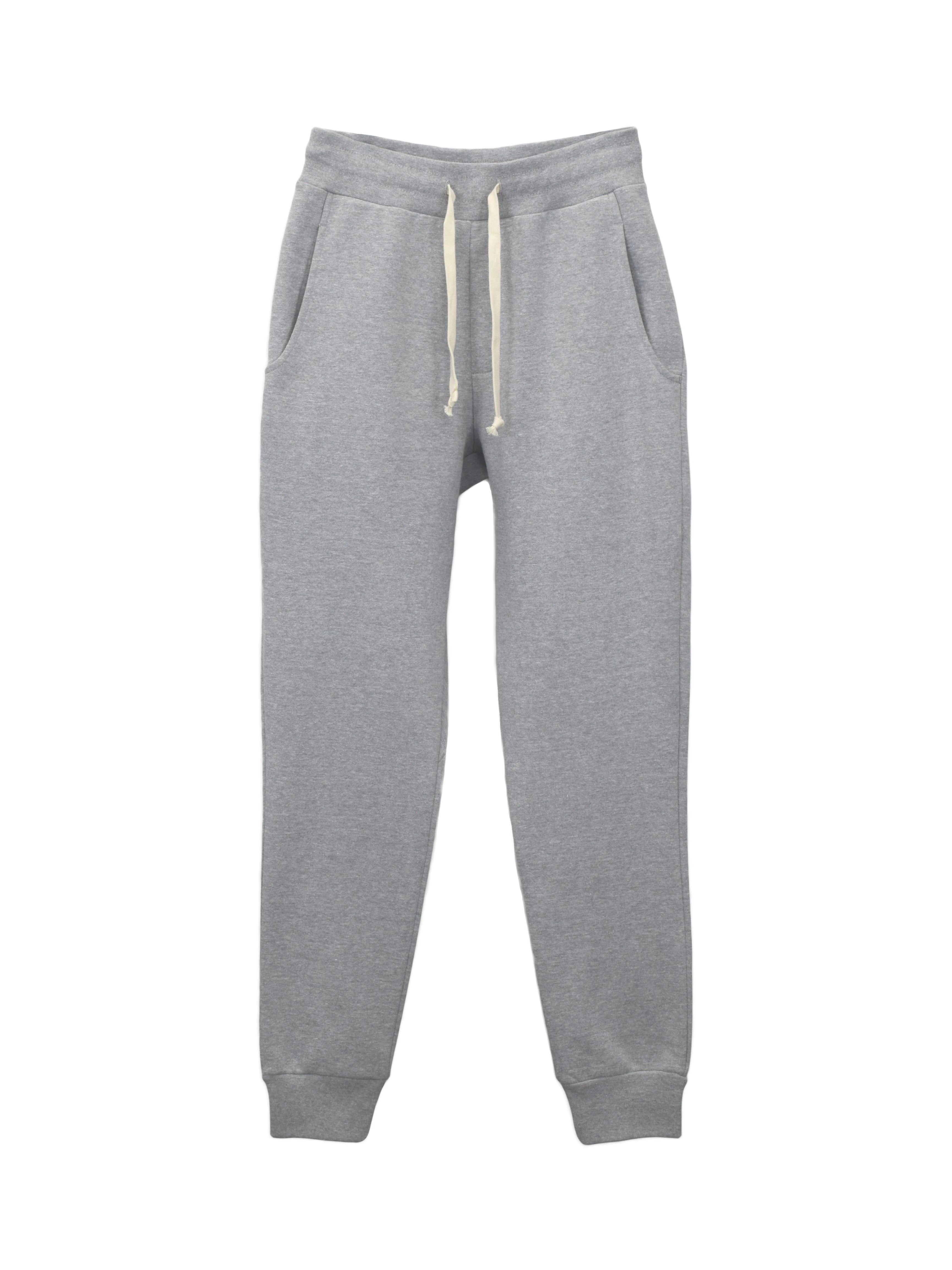Heather Gray Joggers 350 GSM Organic Cotton Made in Canada XS