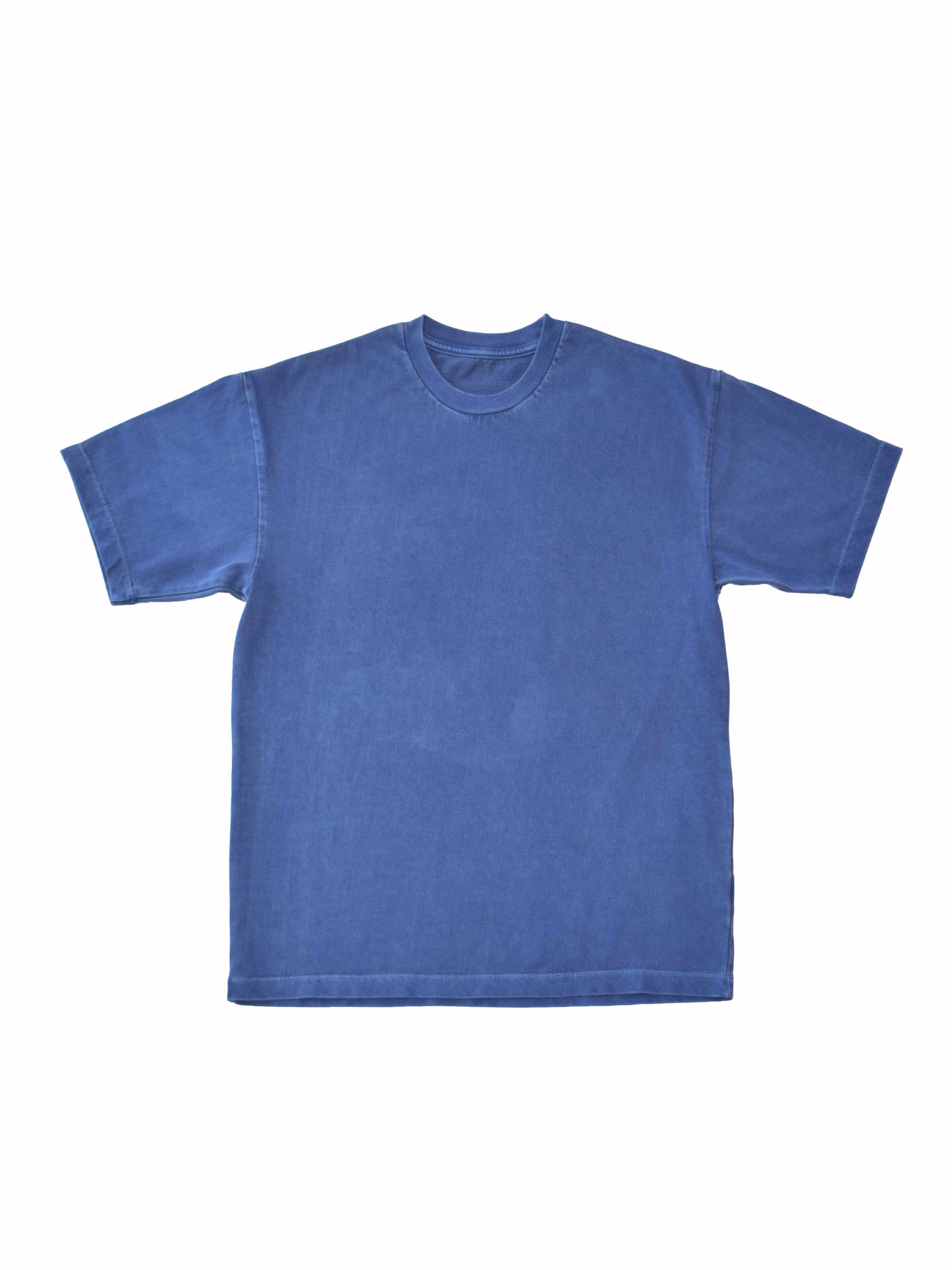 Drop Shoulder T-shirt - Cobalt Heavy Cotton (Pigment)