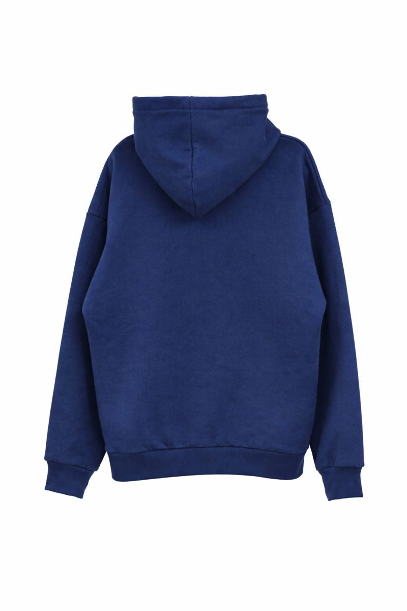 Park Hoodie - Navy Heavy Fleece