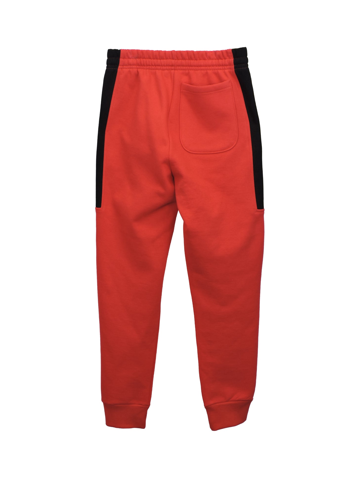 Block Joggers - Red Heavy Fleece