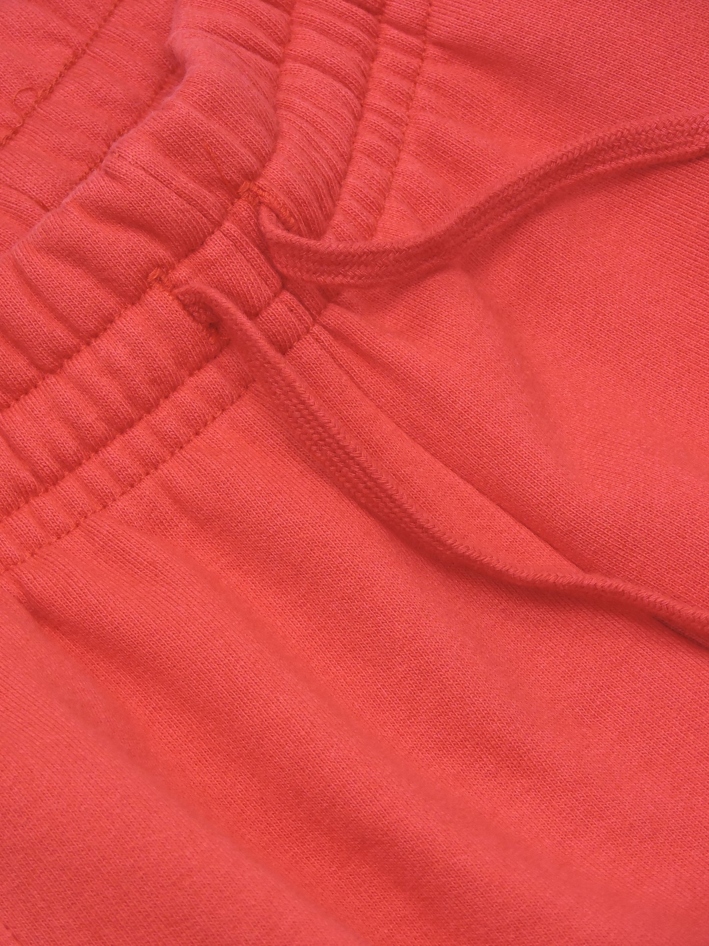 Block Joggers - Red Heavy Fleece