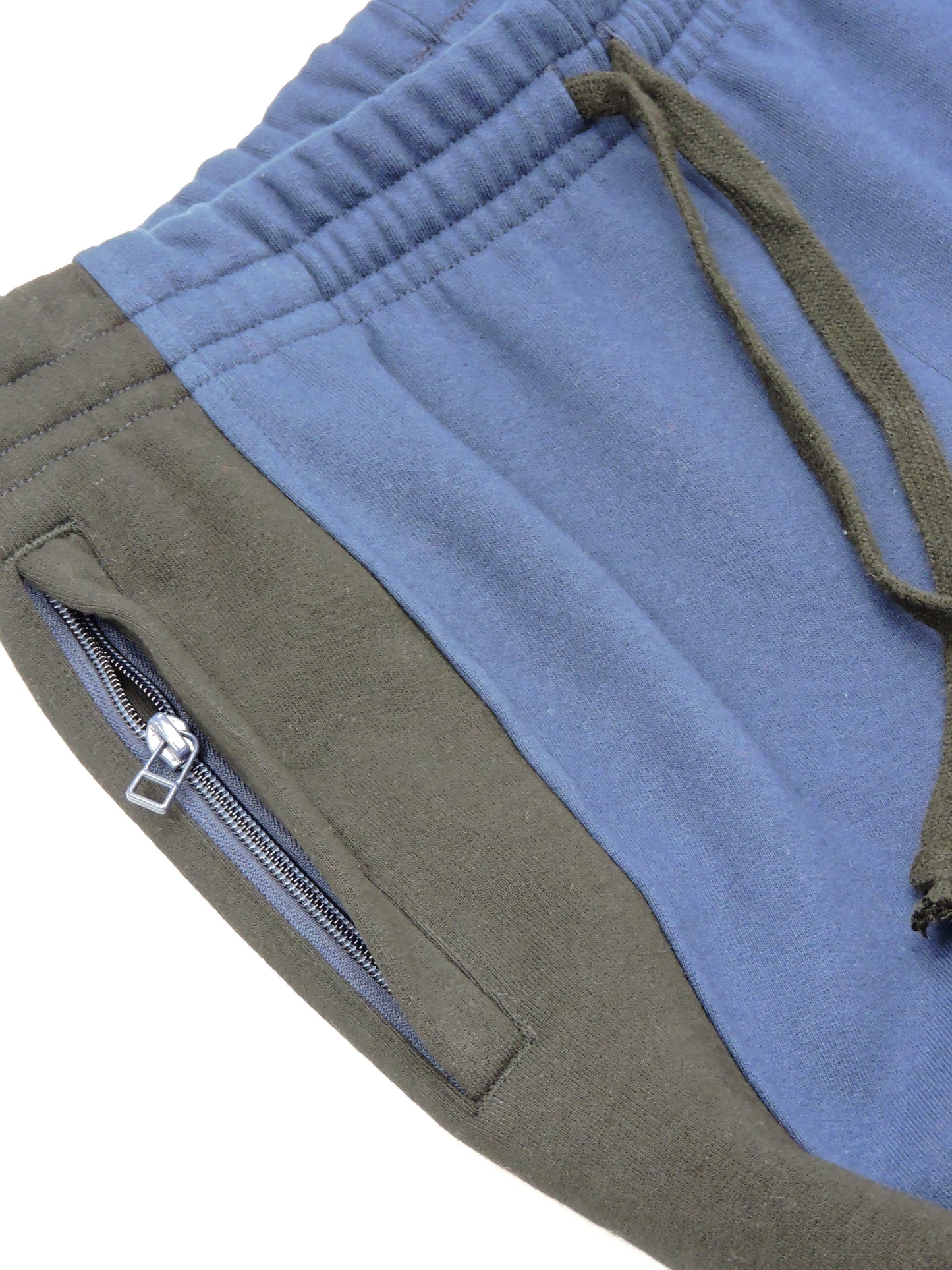 Block Joggers - Navy Heavy Fleece