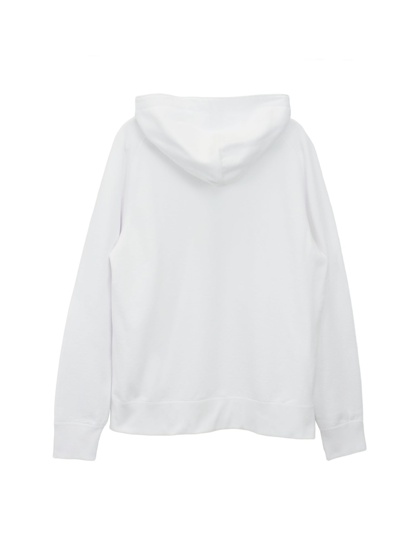 Taped Zip Up - White Heavy Fleece