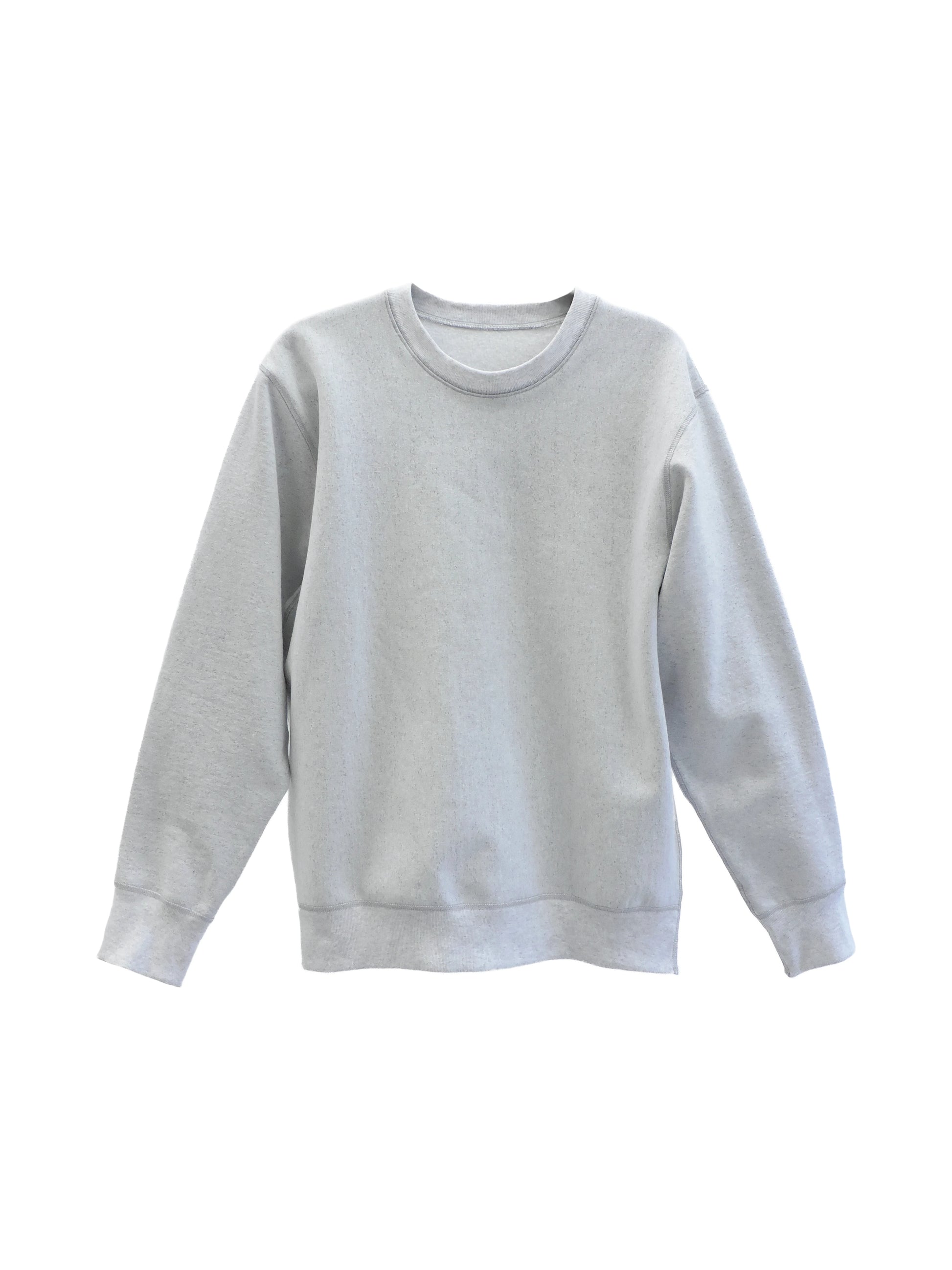 Ice Grey Crewneck Sweater | 450 GSM Organic Cotton | Made in