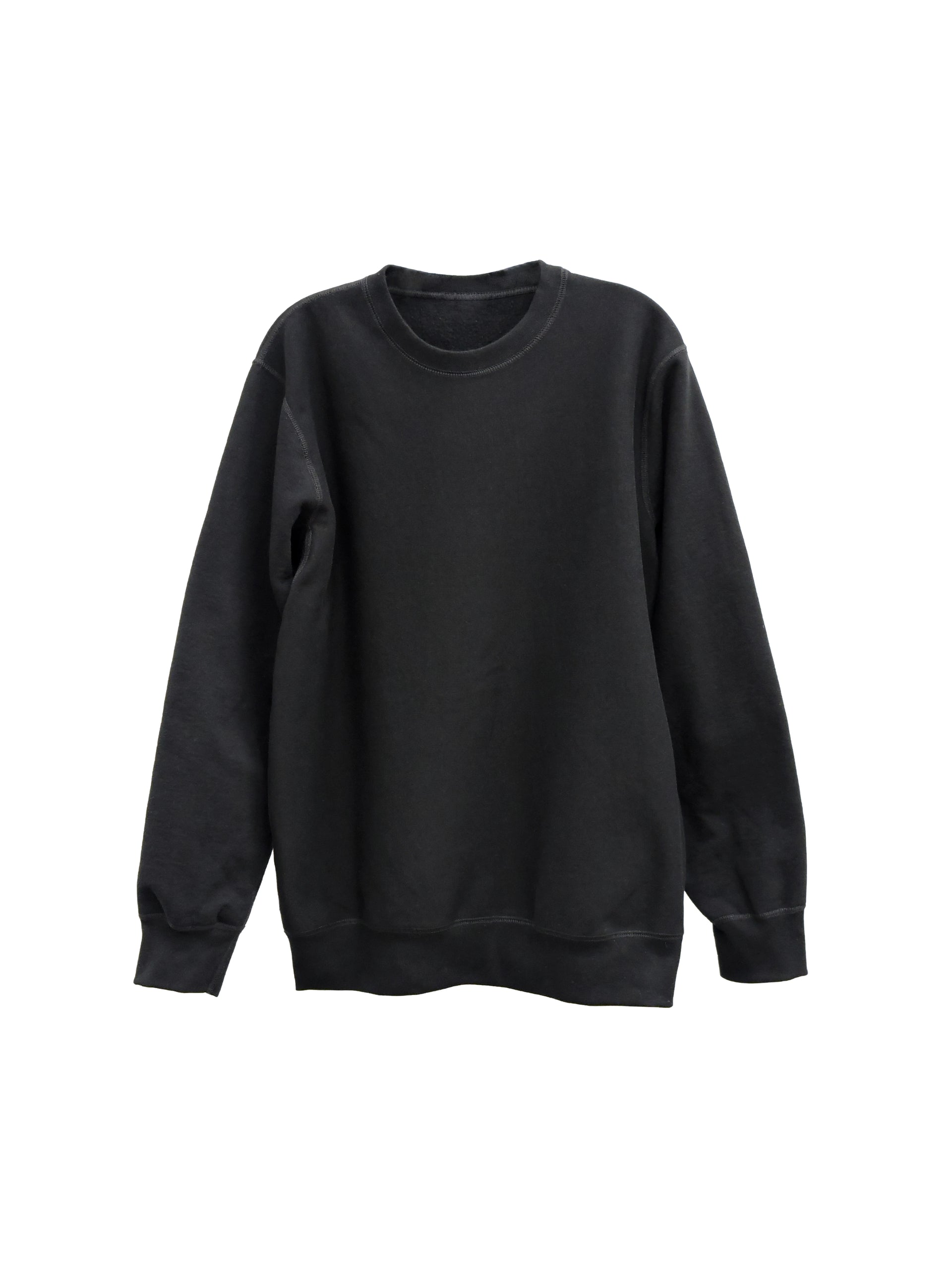 Black crew neck hoodie outlet