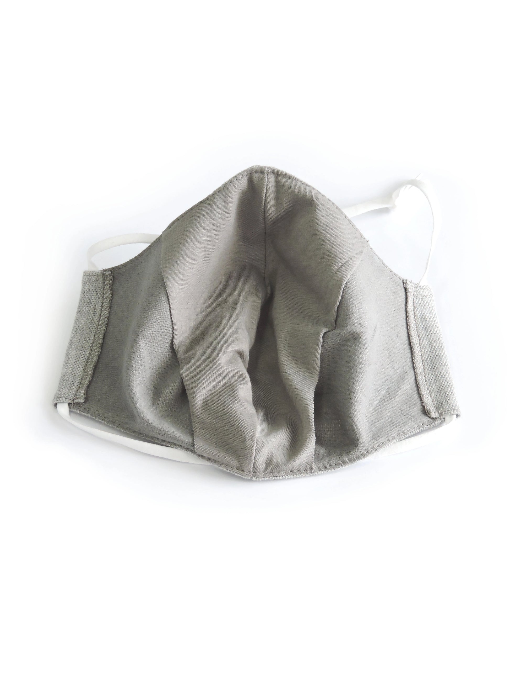 Interior of Cotton Mask with Wide Nose Pouch