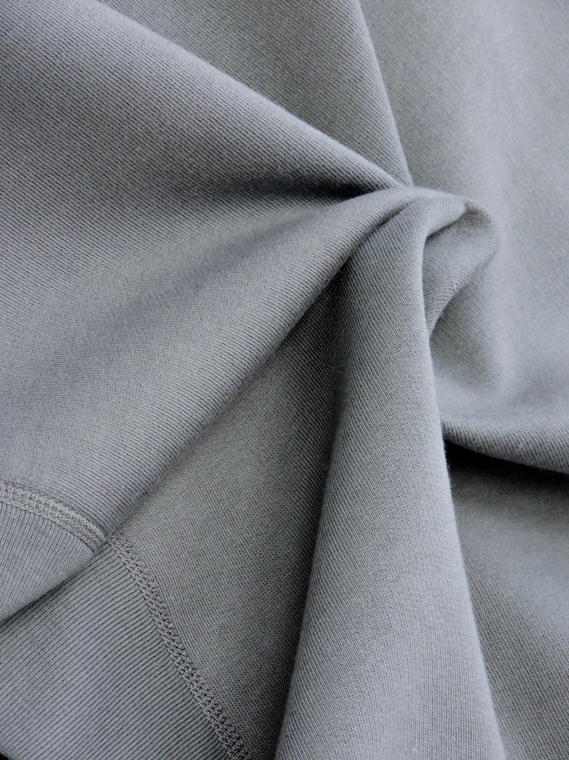 Close up of cotton material of the sweater