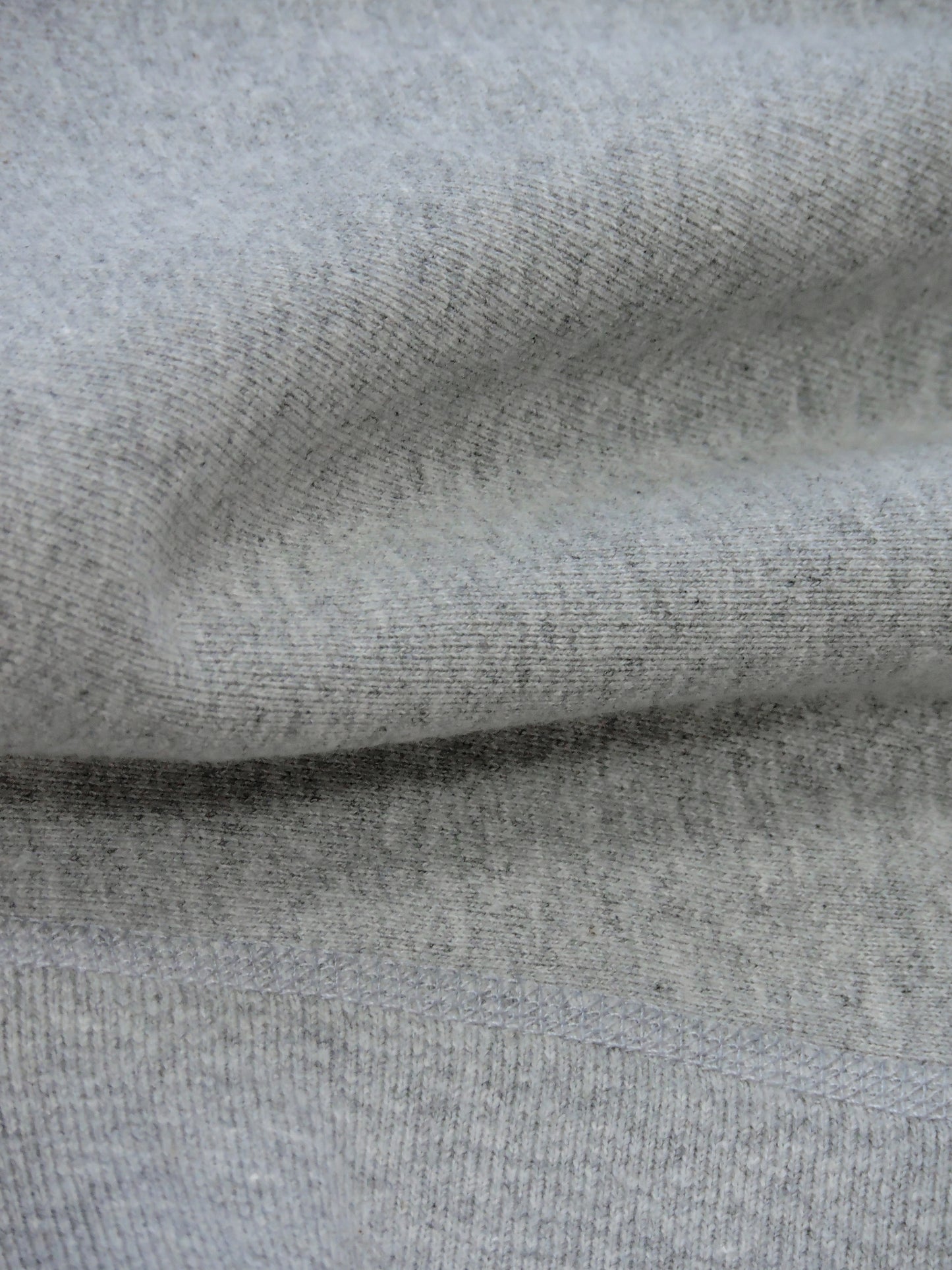 Close up of cotton fleece fabric