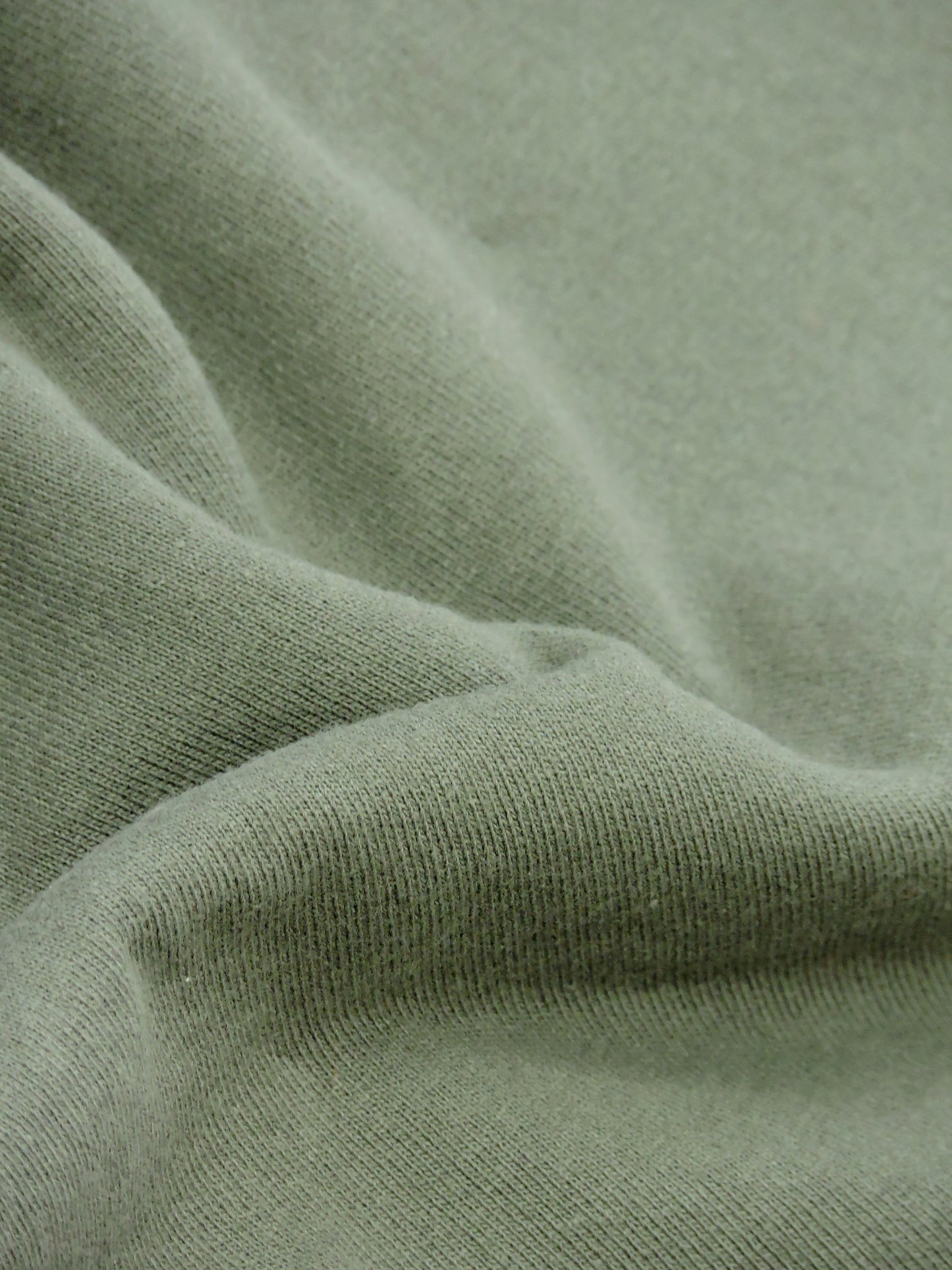 Close up of organic cotton fleece material