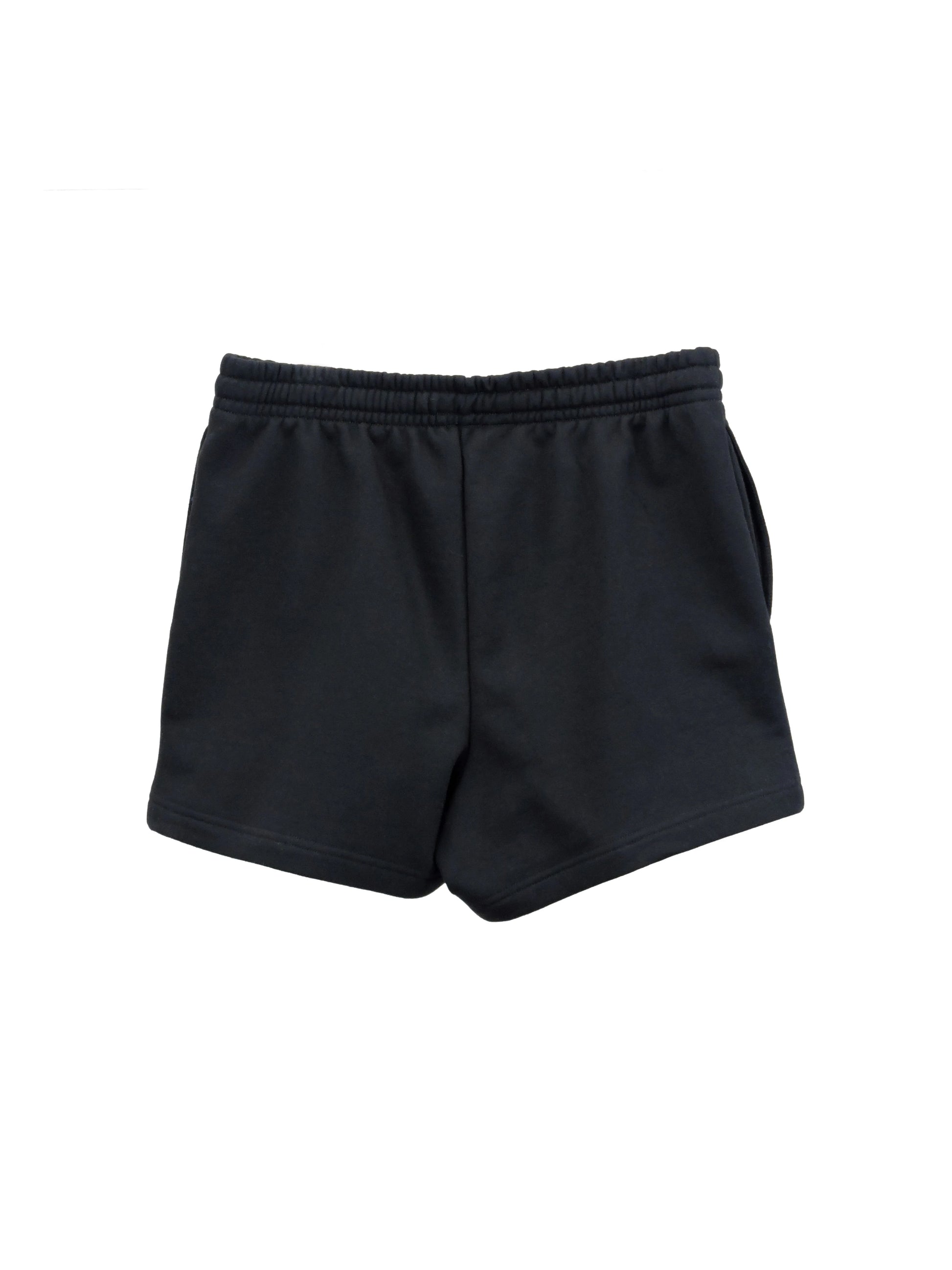 Black fleece shorts discount