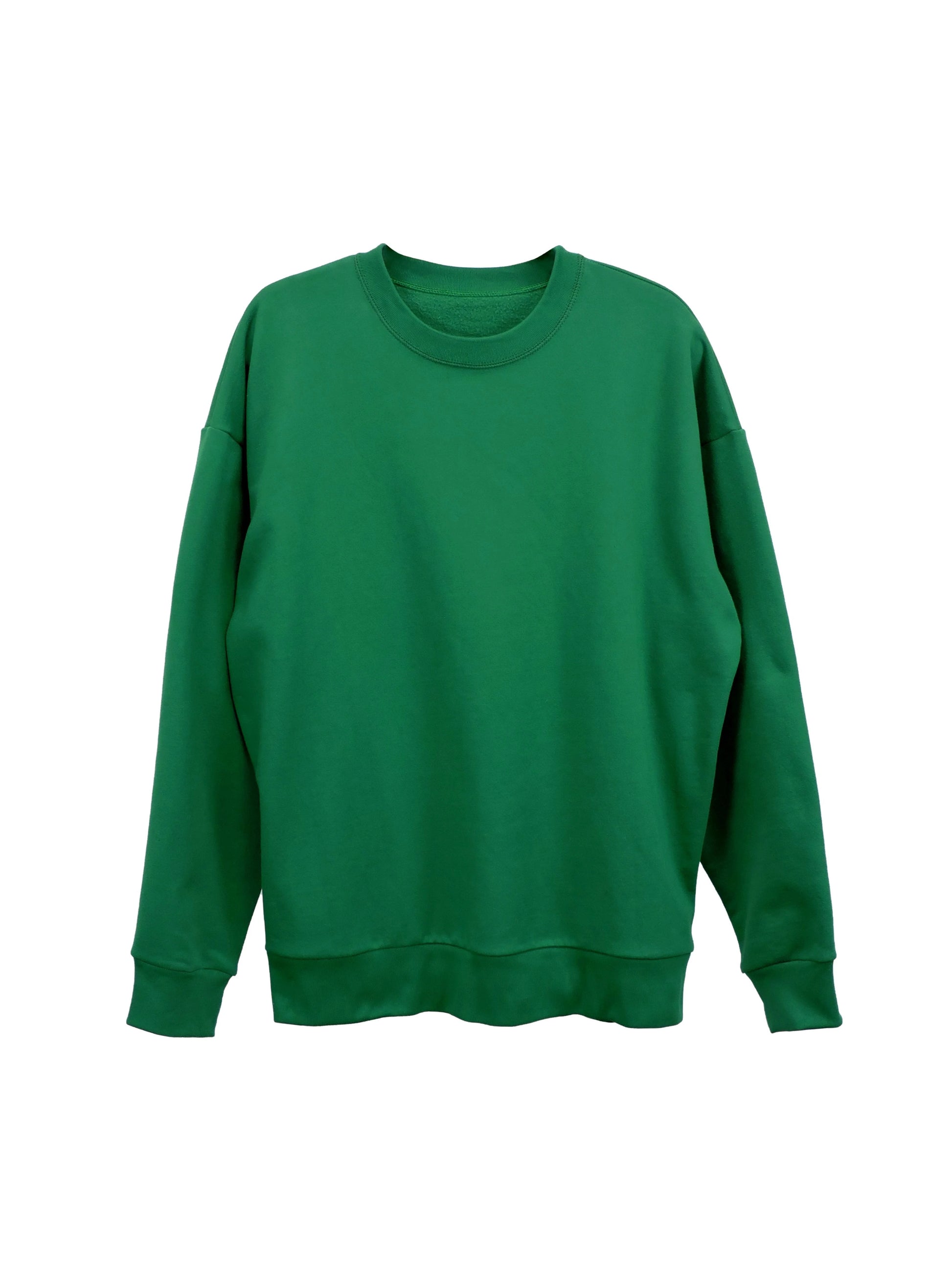 Emerald green 2025 crew neck sweater