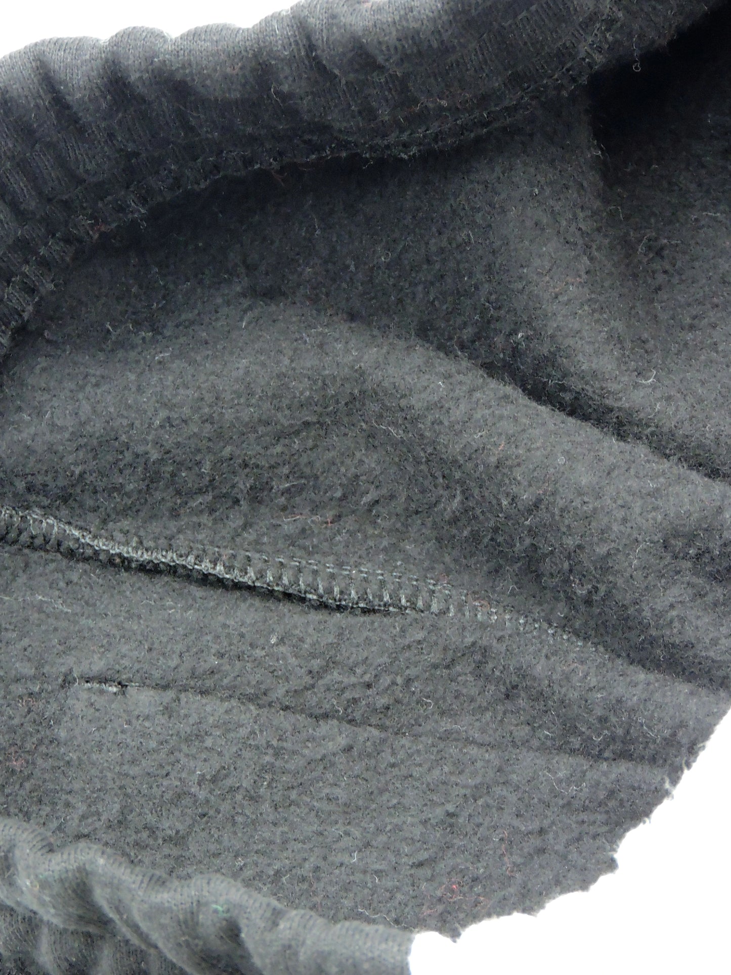 Close-up of soft cotton material inside the pants.