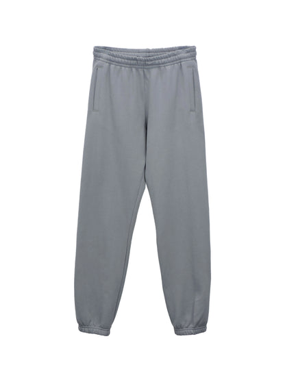 Pebble Grey French Terry Sweatpants with Elastic Ankle Cuffs and Two Side Pockets.