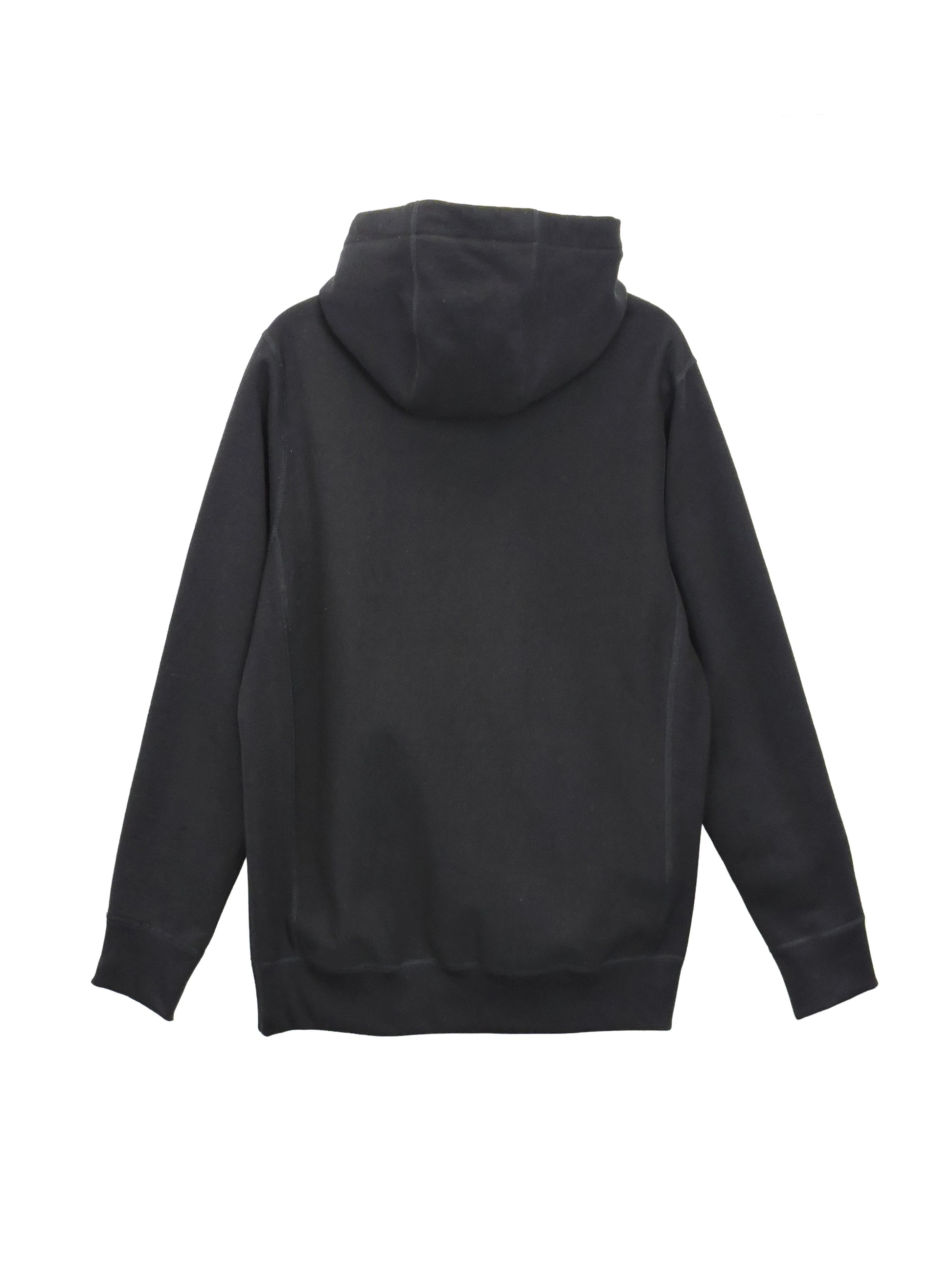 Black French Terry Hoodie, 500 GSM Organic Cotton