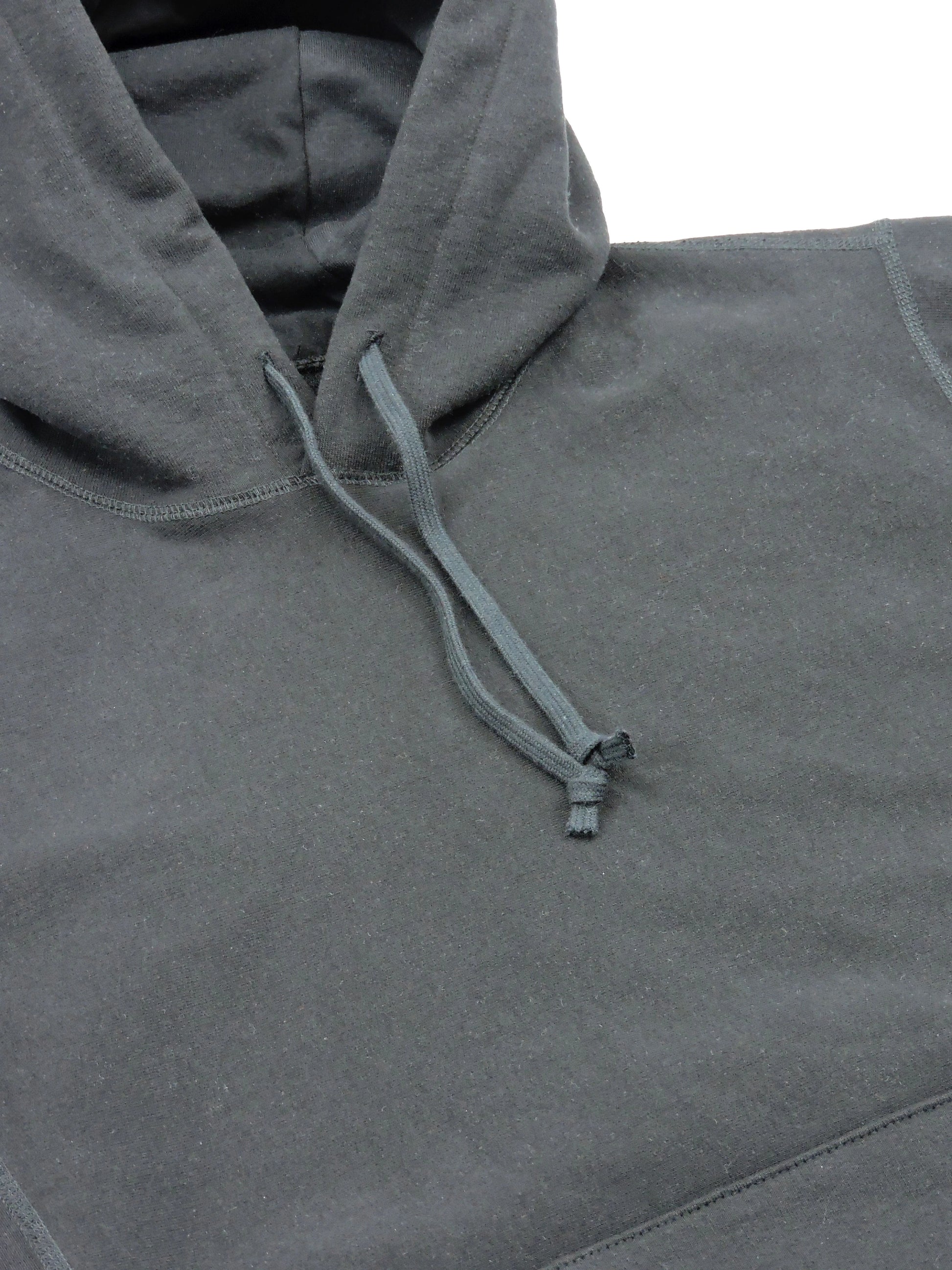 Black French Terry Hoodie, 500 GSM Organic Cotton