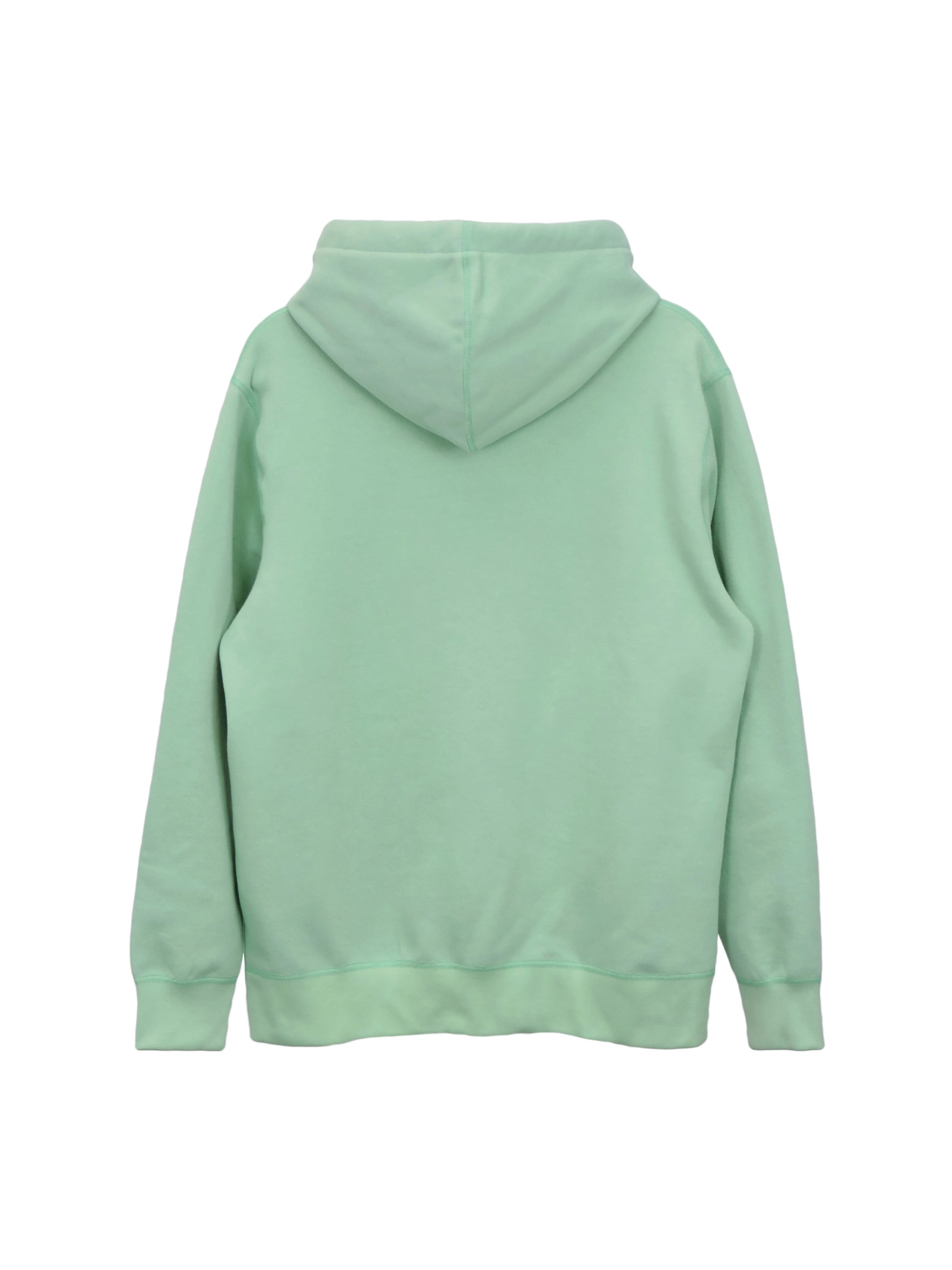 Back of Mint Green Fleece Hoodie