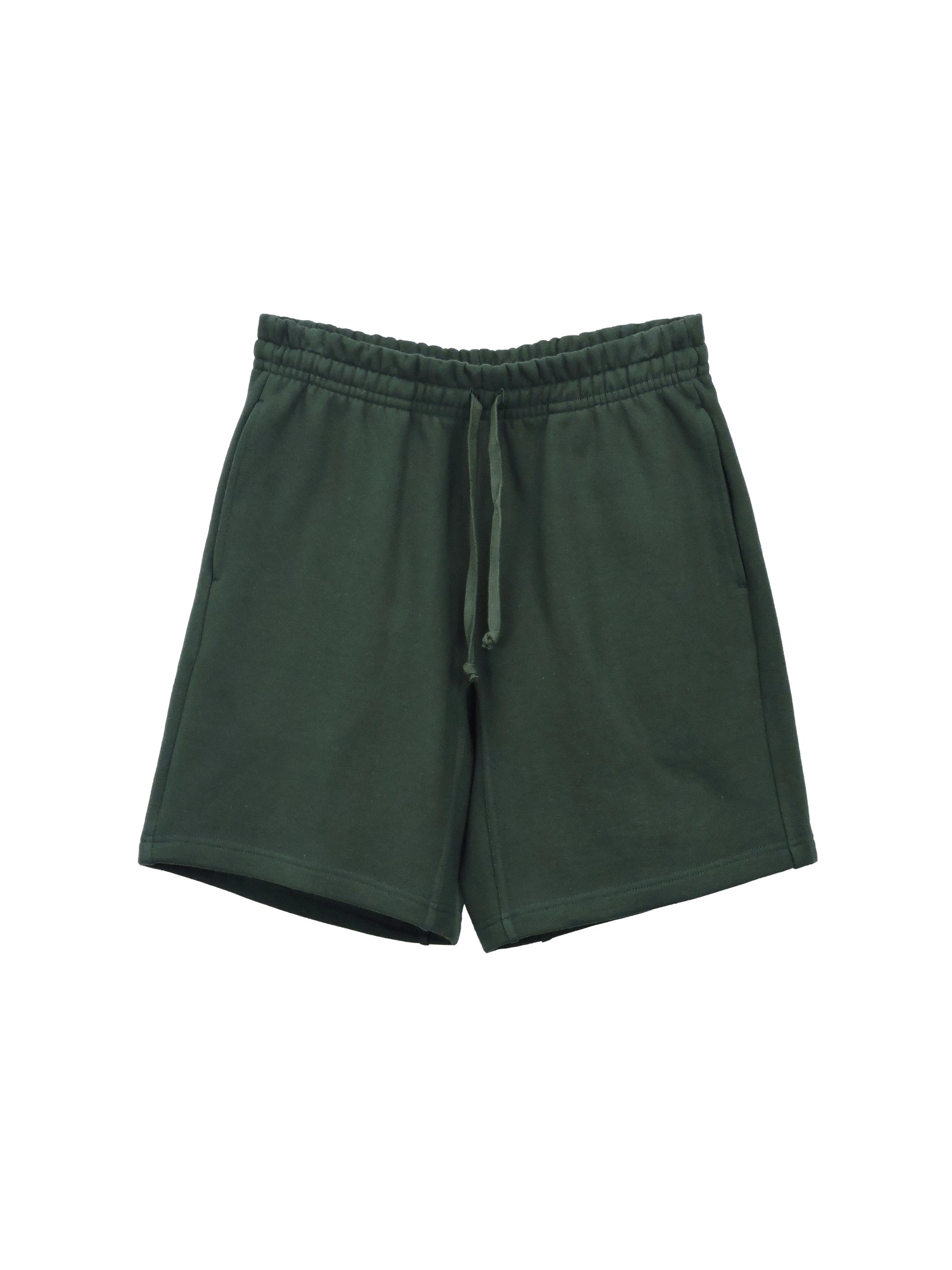 Forest Green Shorts with Blended Drawstrings