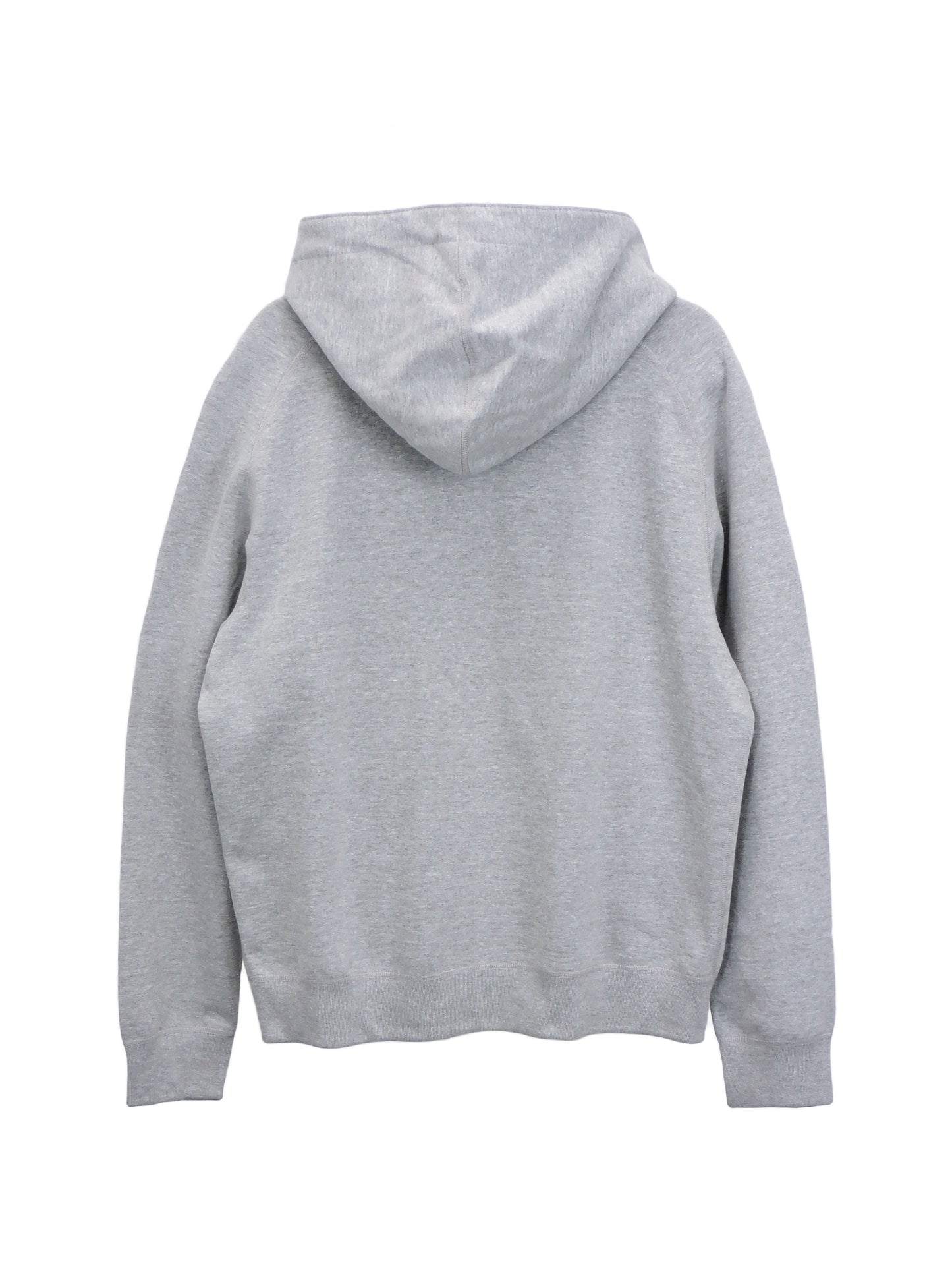 Back of Fleece Hoodie Showing Dense Fabric and Wide Fit