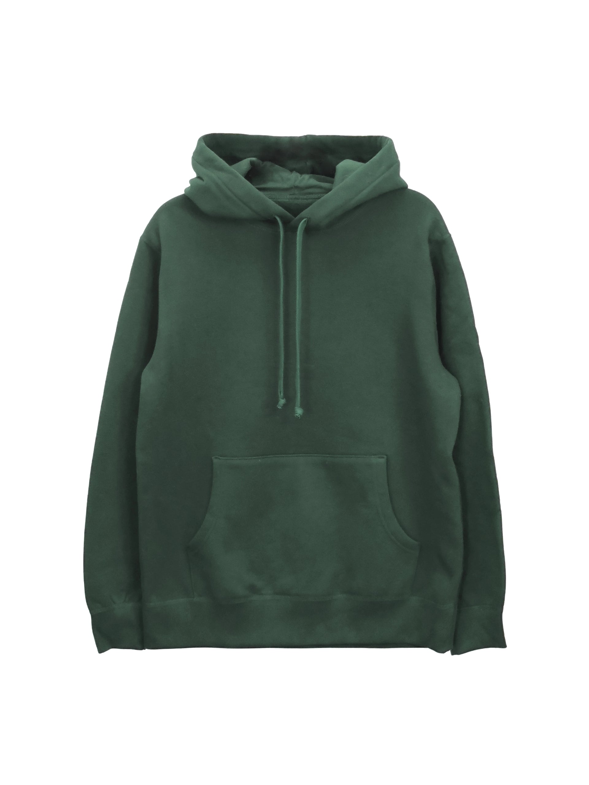 Essential Forest Green Hoodie Organic Cotton Fleece Made in Canada XL