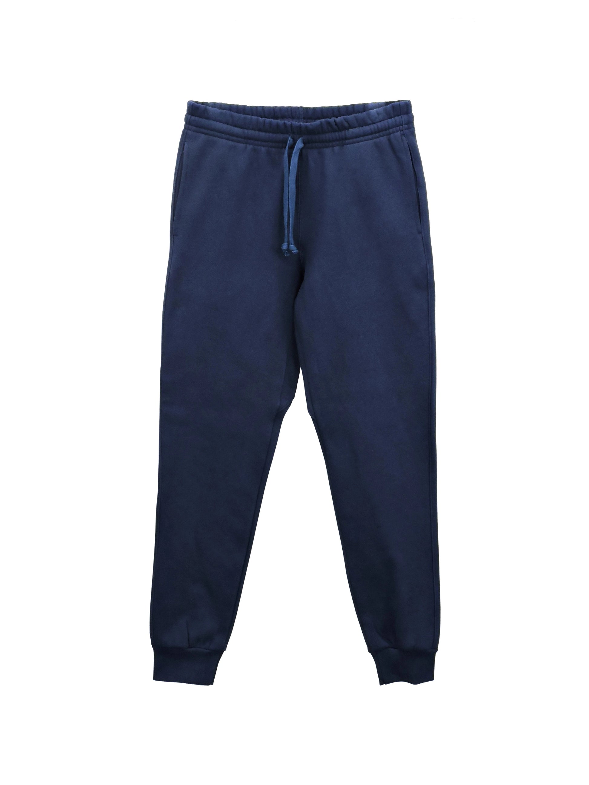 Navy Fleece Jogger with Drawstrings and Two Side Pockets