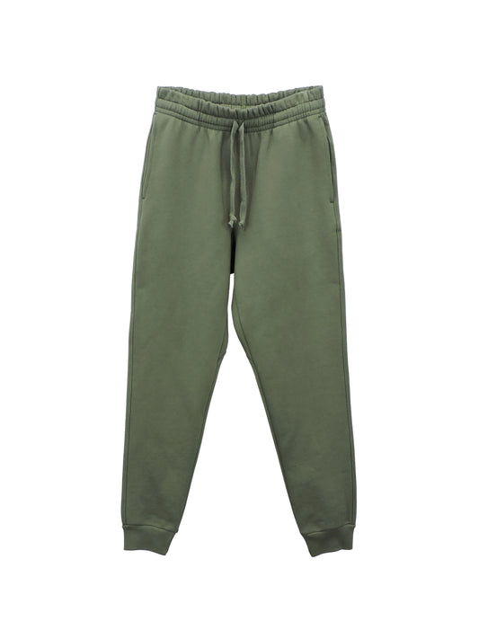 Olive Green Fleece Jogger with Blended Green Drawstrings