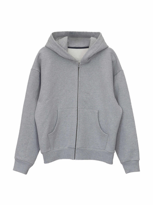 Park Zip Up - Heather Grey Heavy Fleece