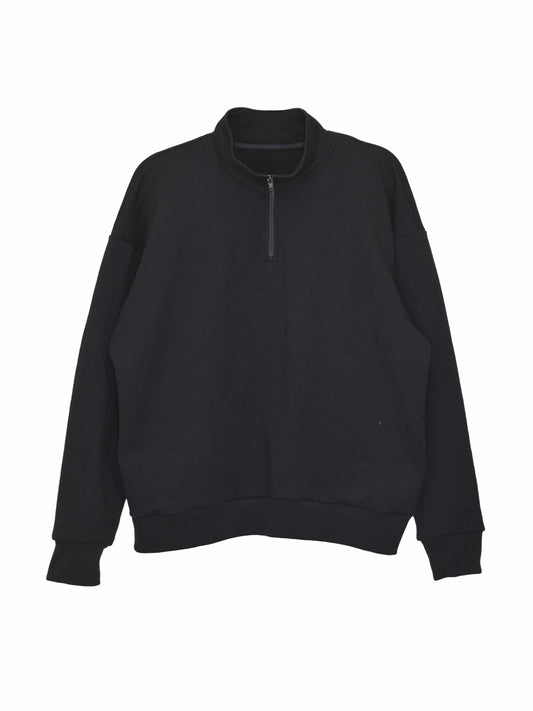 Park Quarter Zip Sweater - Black Fleece