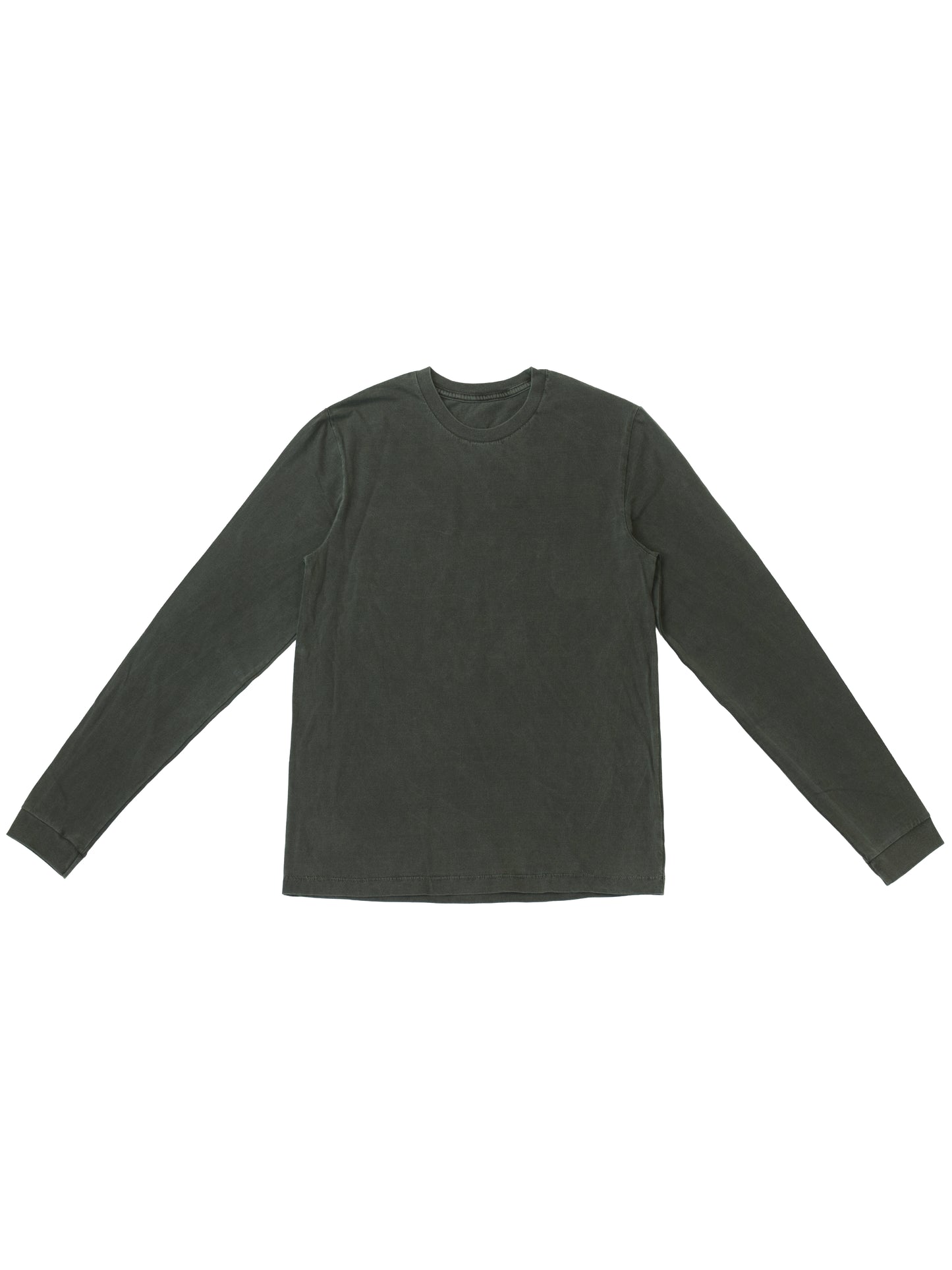 Boxy Long Sleeve T-shirt - Asphalt Cotton (Pigment)