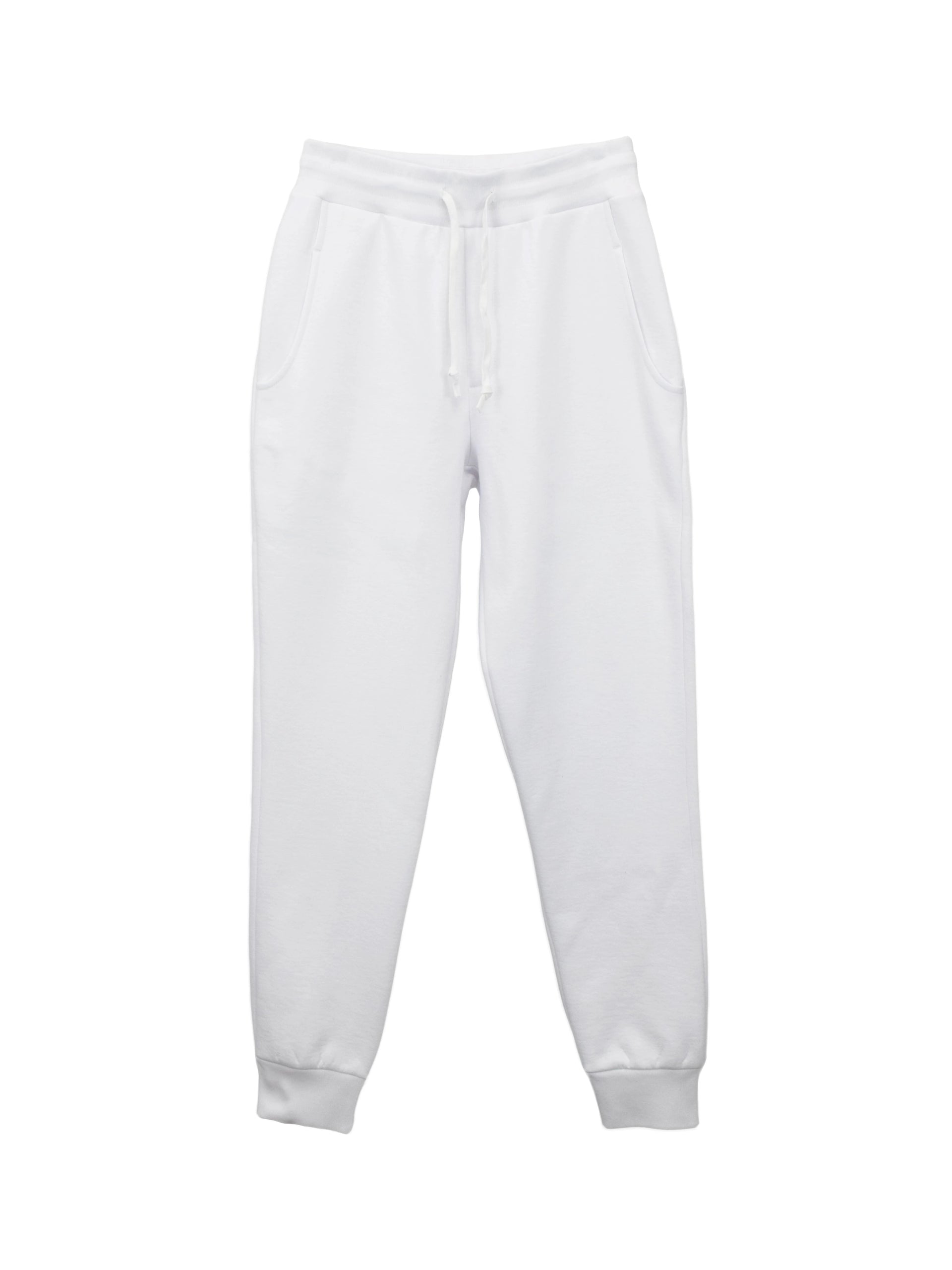 Essential White Joggers 450 GSM Organic Cotton Made in Canada Gabe Clothing