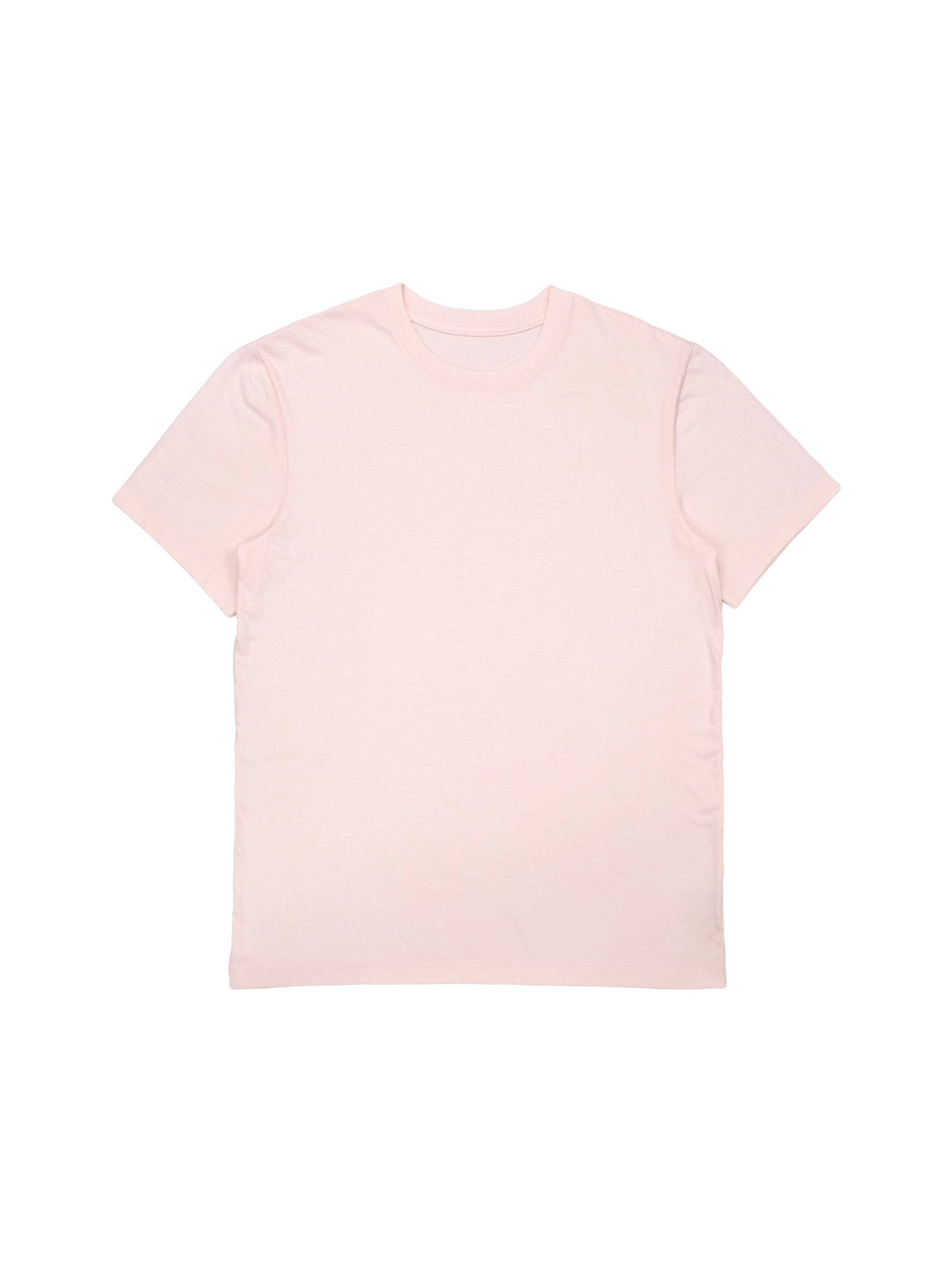 BOXY T-SHIRT Blank - Pale Pink Cotton